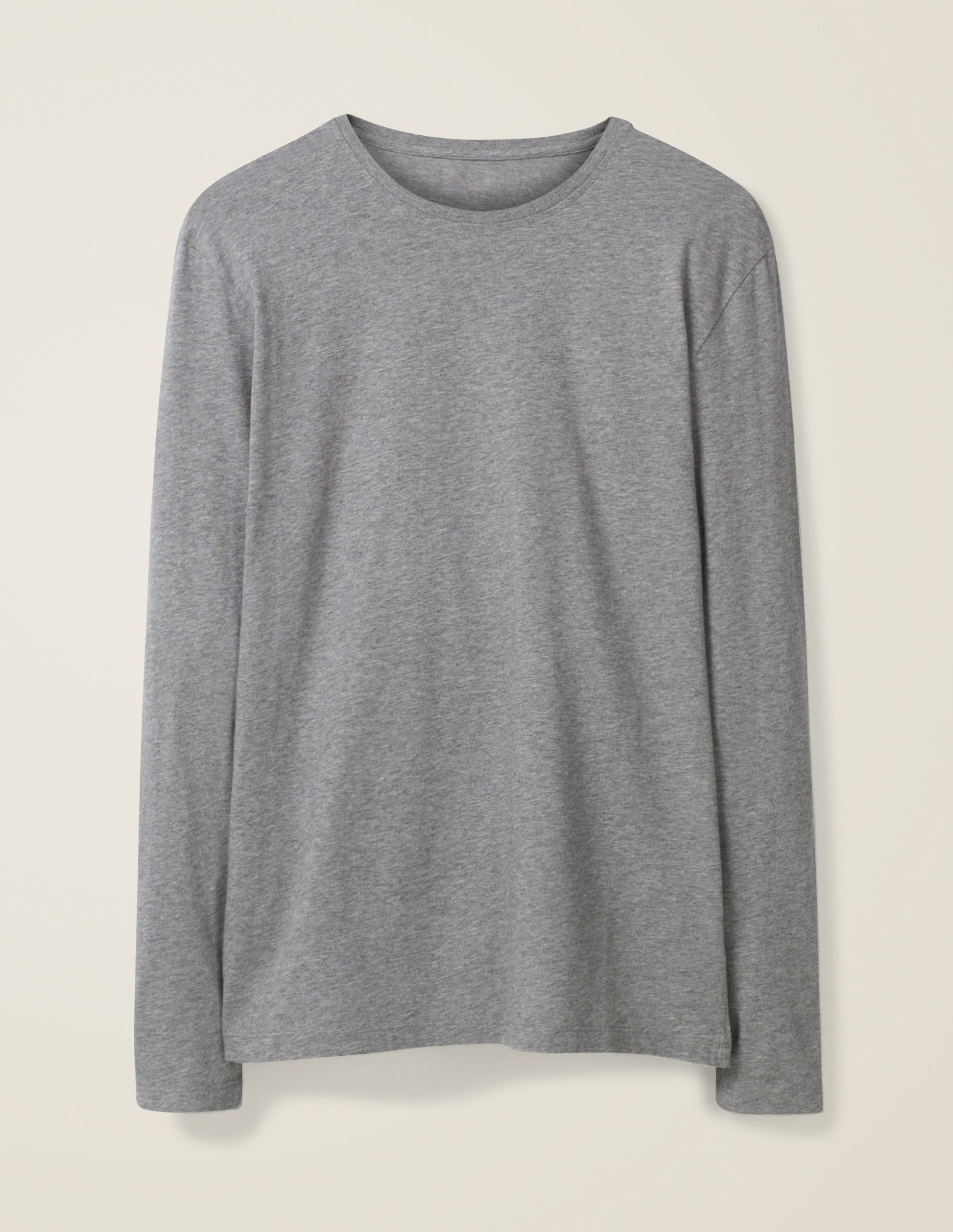 Classic Long-sleeved T-shirt-Grey Marl-8