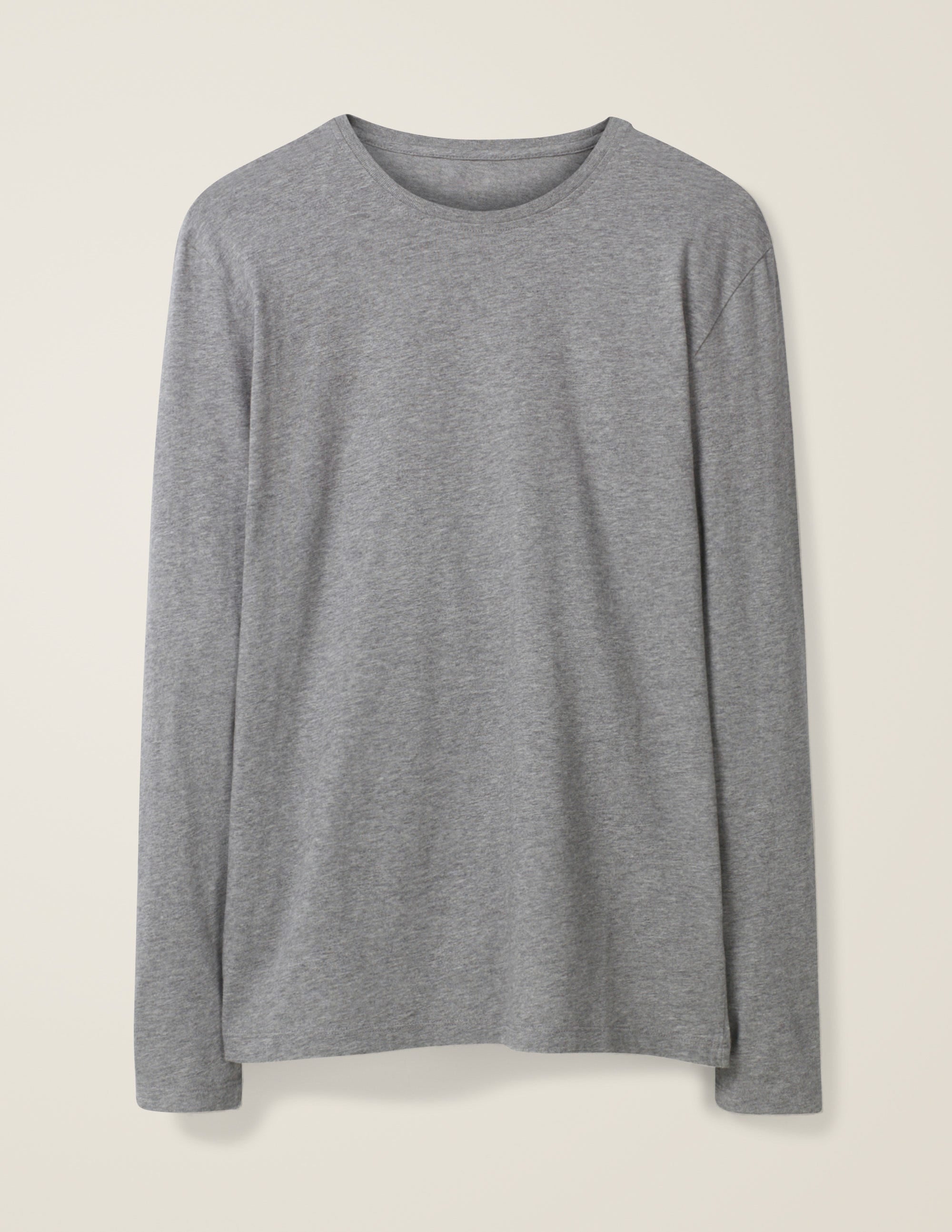 Classic Long-sleeved T-shirt-Grey Marl - Image 8