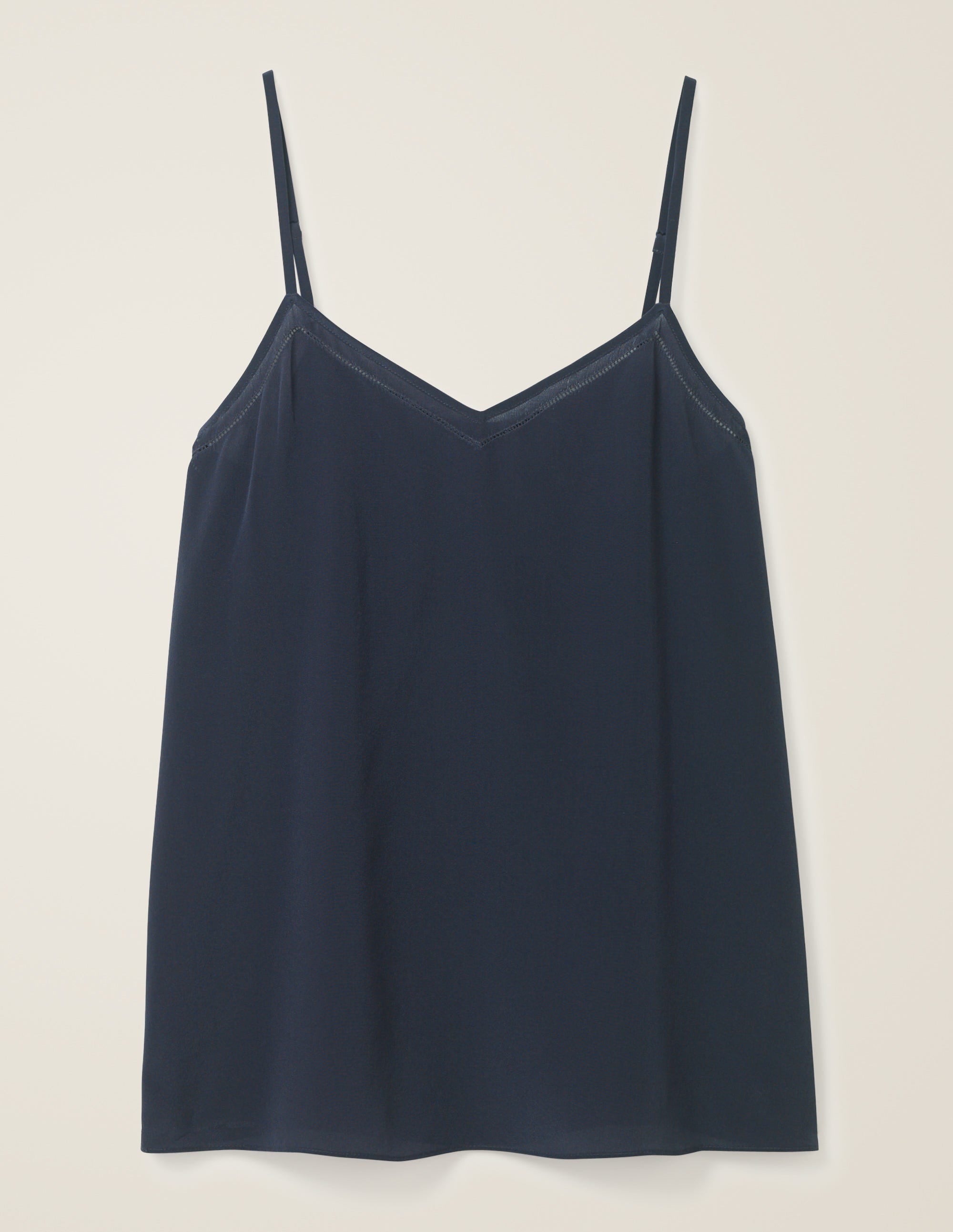 Silk Cami Top-Navy - Image 5