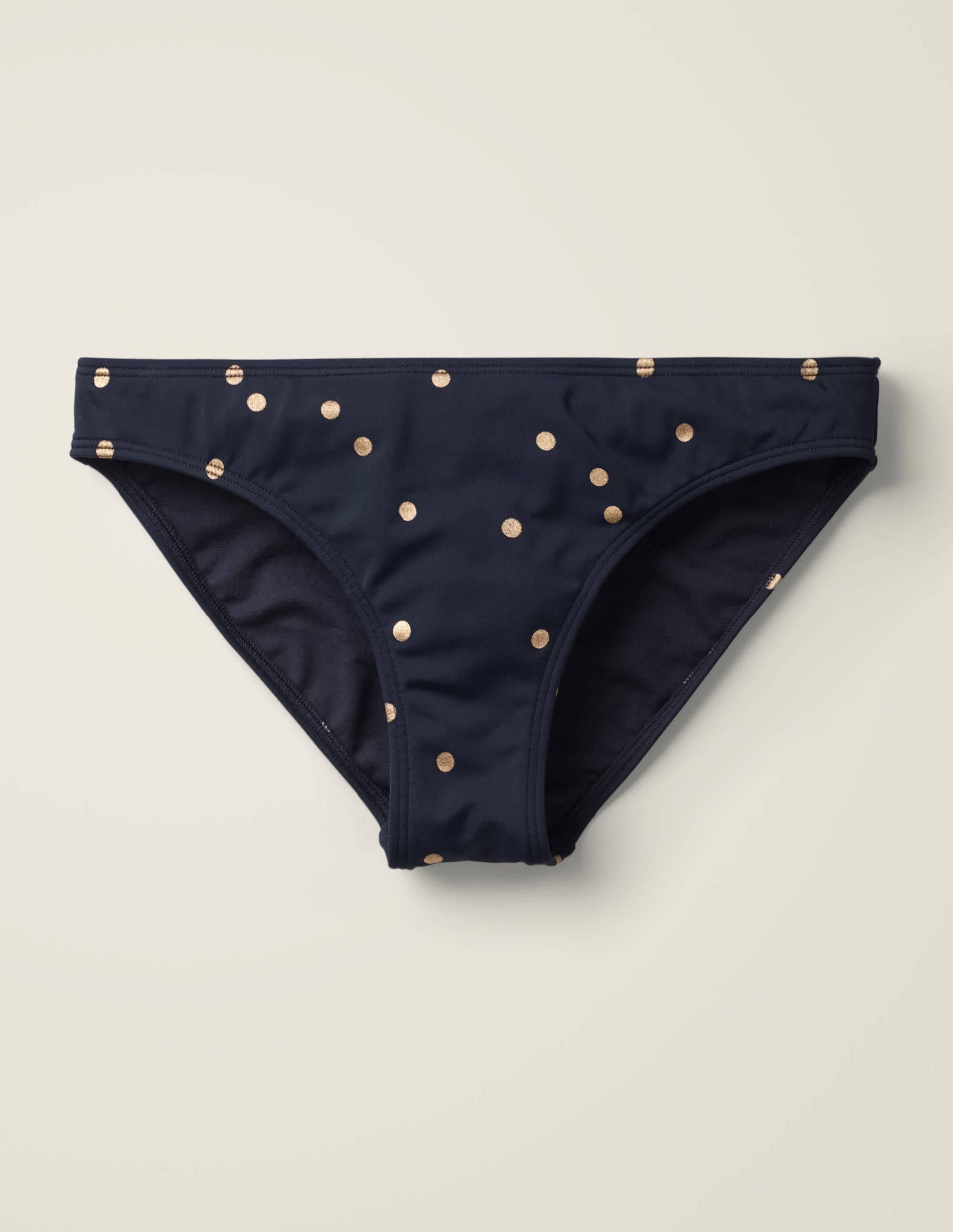 Bikini Bottoms-Navy, Rose Gold Foil Spot - Image 5