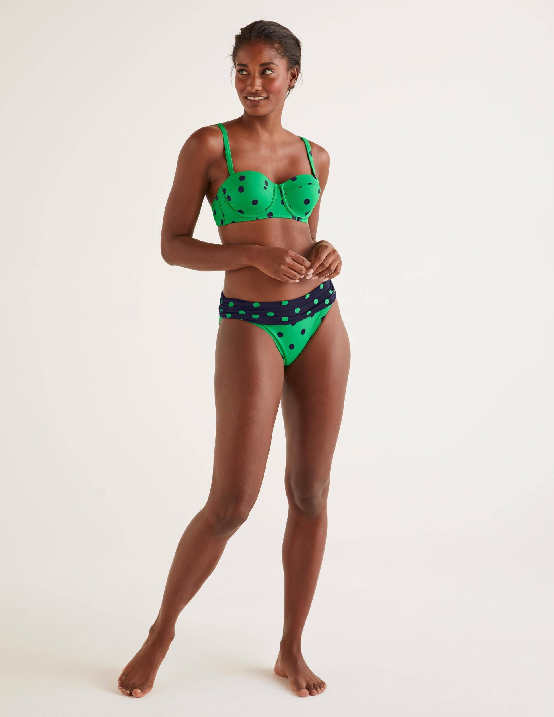 Eze Fold Over Bottoms-Rich Emerald, Brand Spot-1