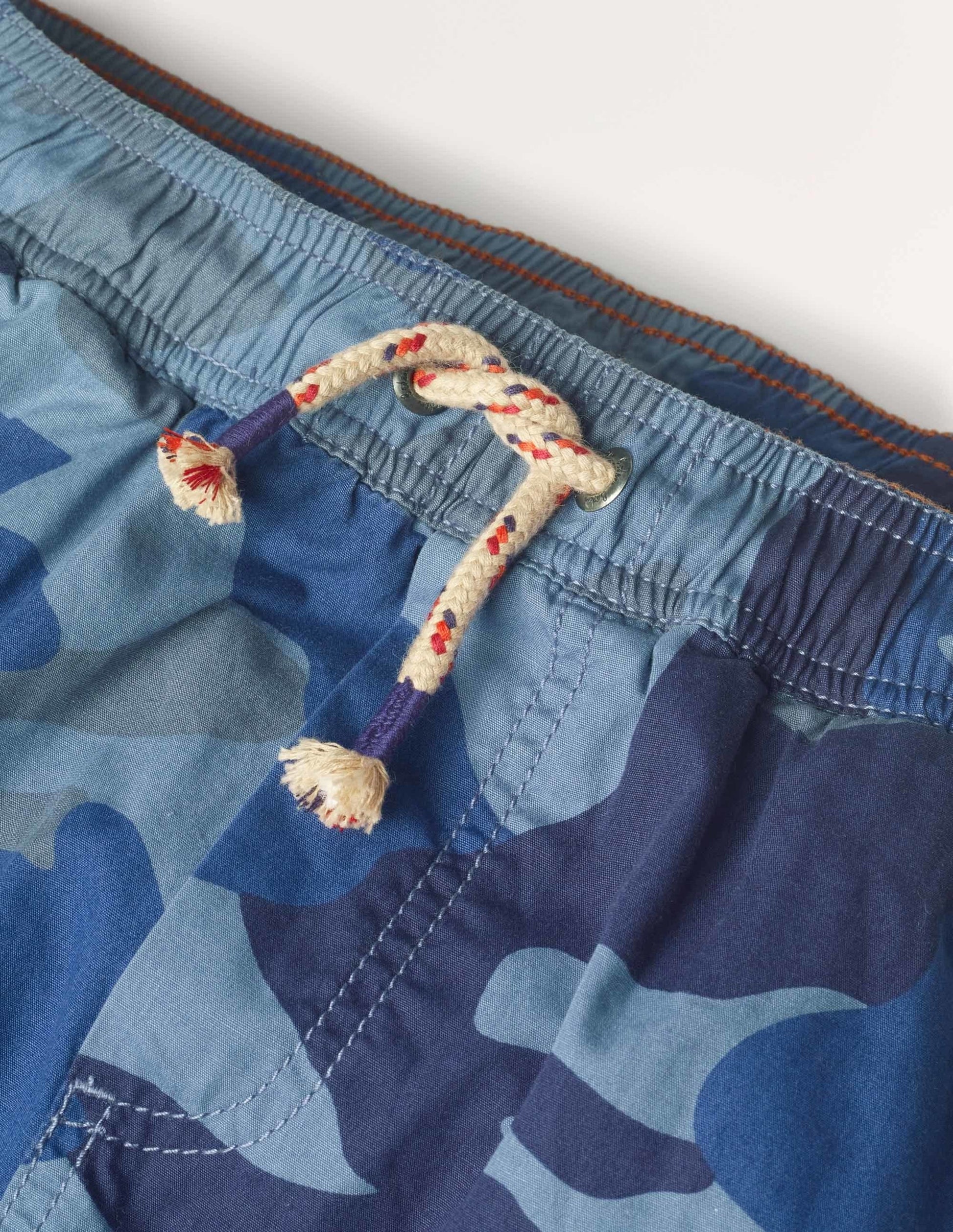 Lined Utility Cargo Trousers-College Navy Camouflage-2