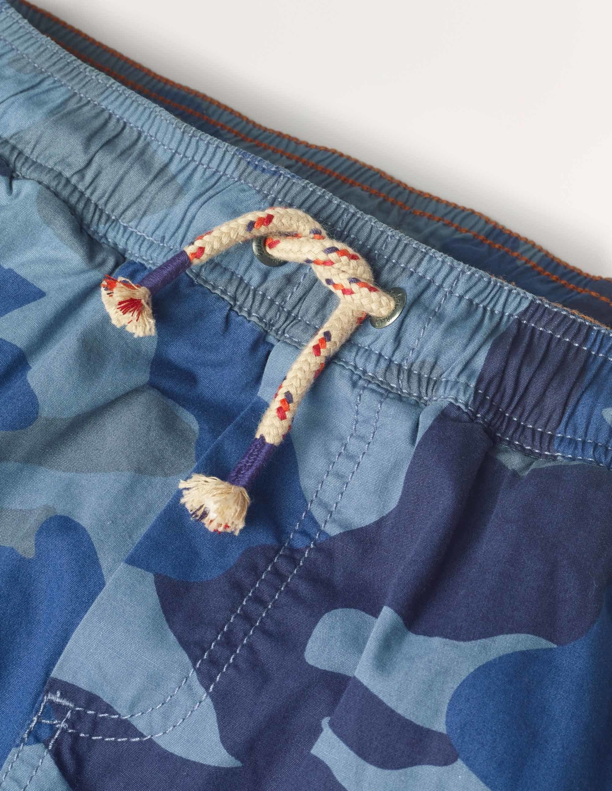 Lined Utility Cargo Trousers-College Navy Camouflage - Image 2
