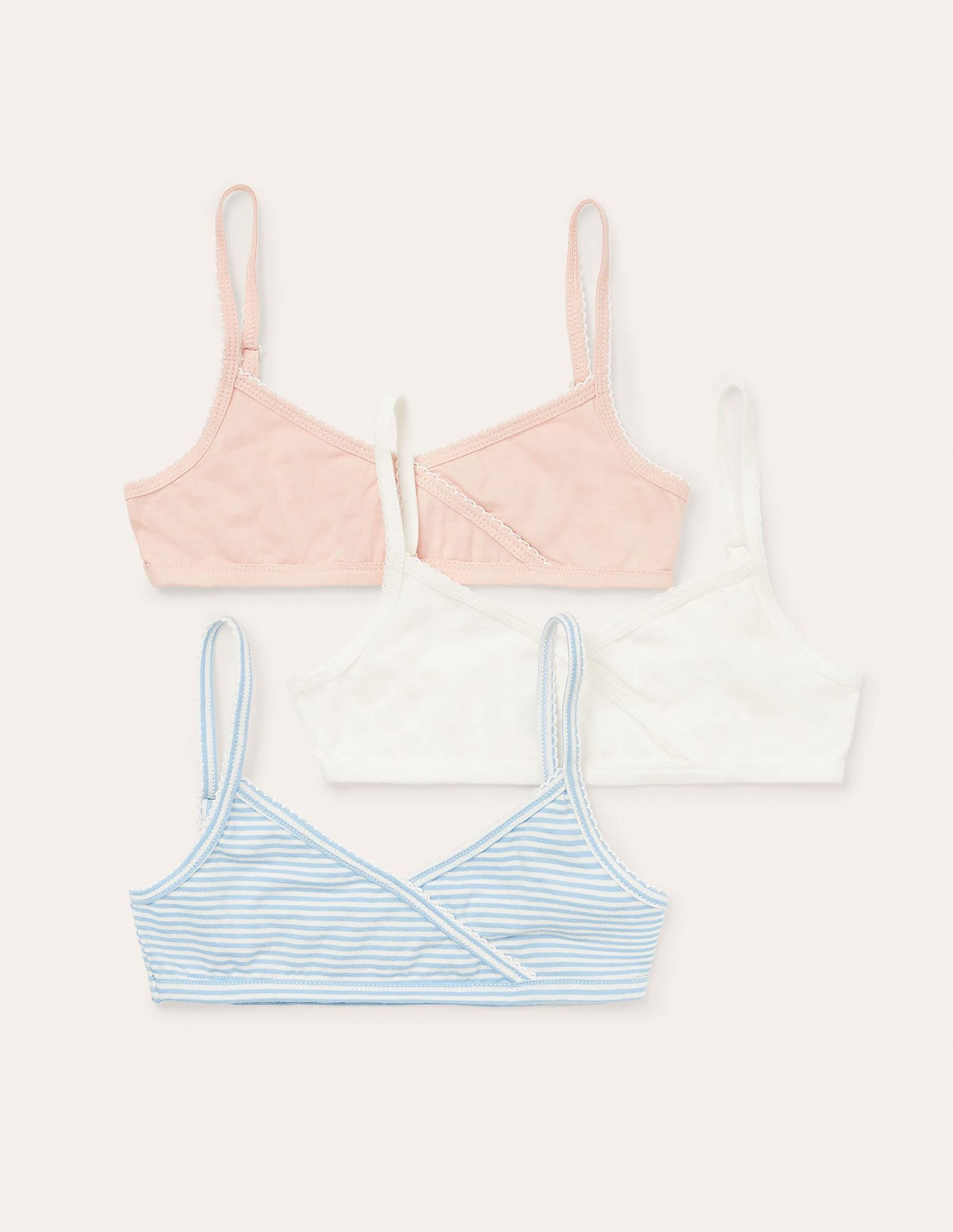 Crossover Crop Tops 3 Pack-Multi-1