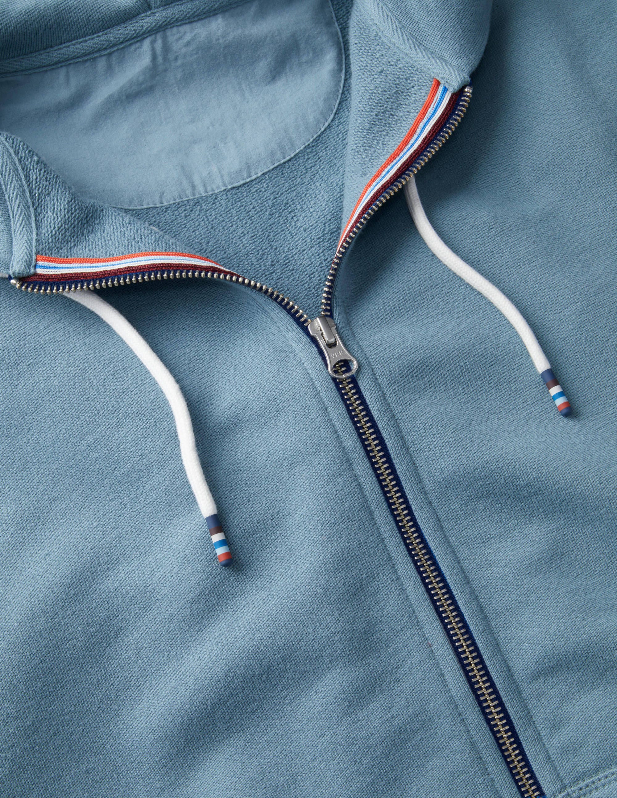 Irvine Zip Up Hoodie-Topaz Blue - Image 7