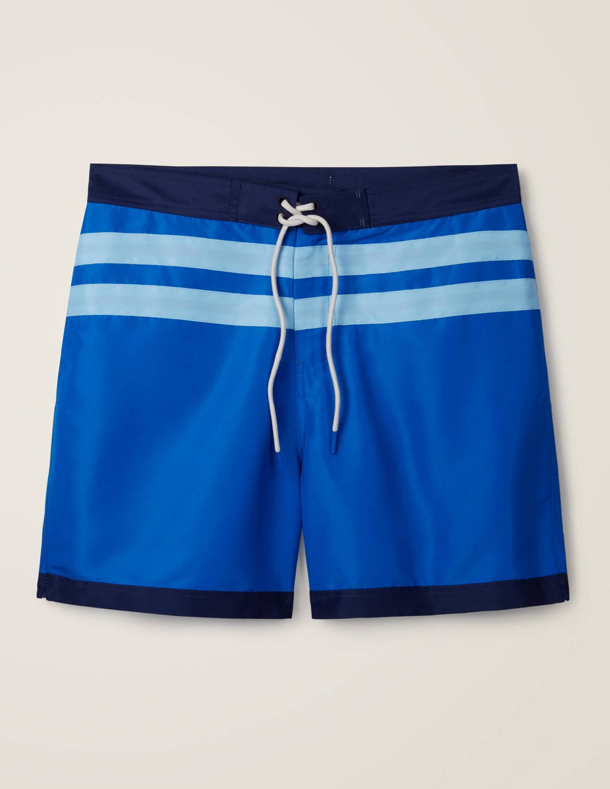 Stripe Detail Swimshorts-Blues Multi-4