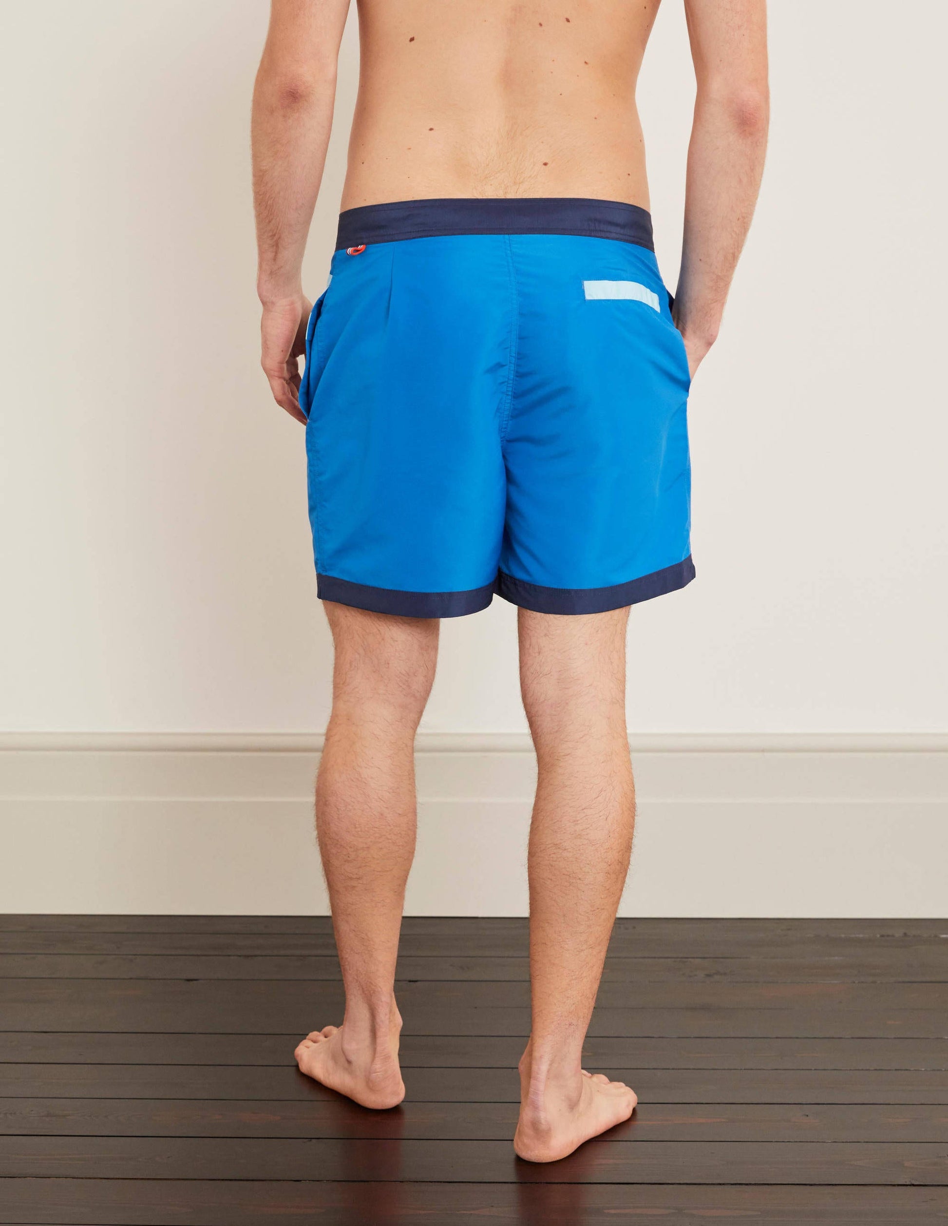 Stripe Detail Swimshorts-Blues Multi-2