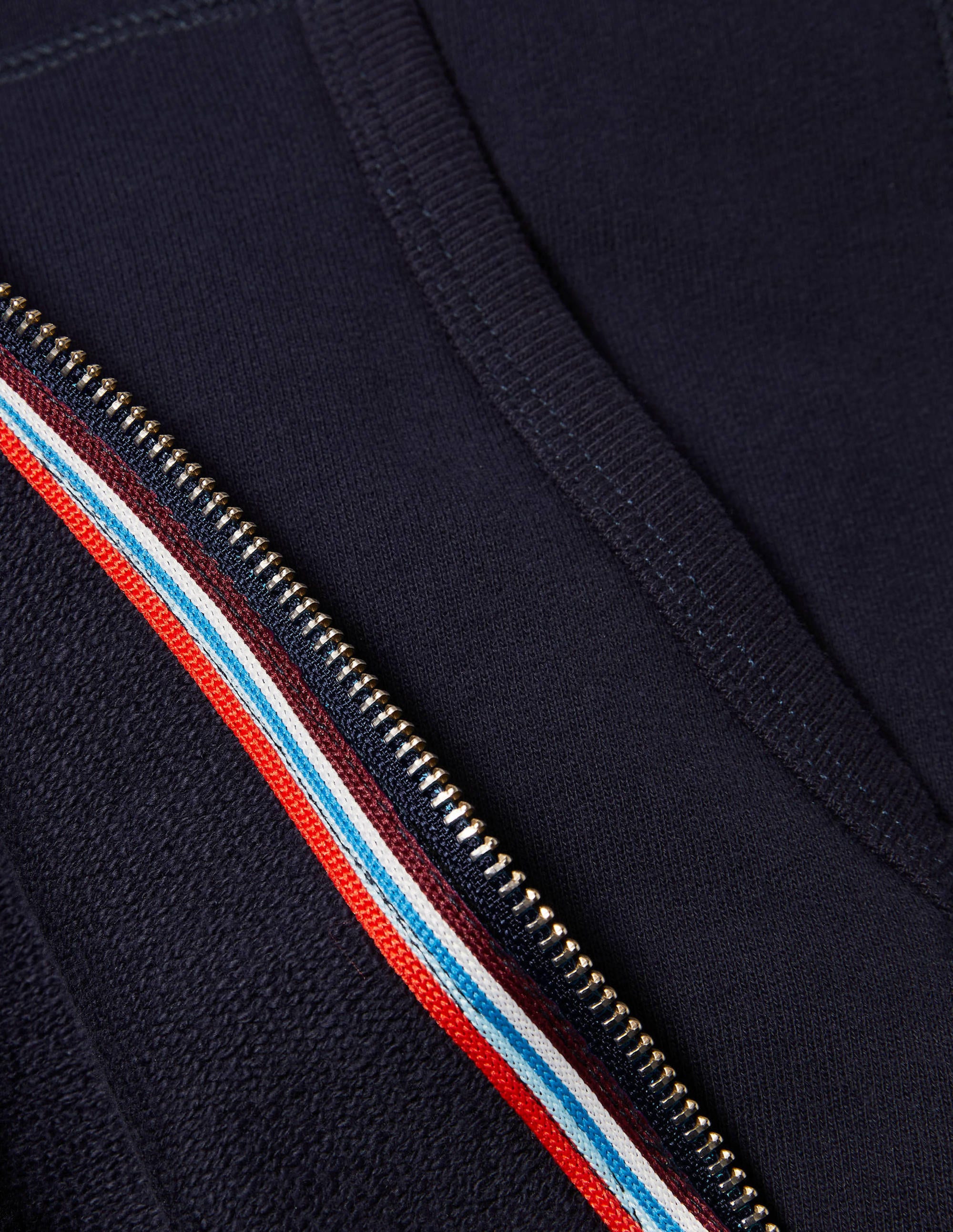 Irvine Zip Up Hoodie-Navy - Image 6