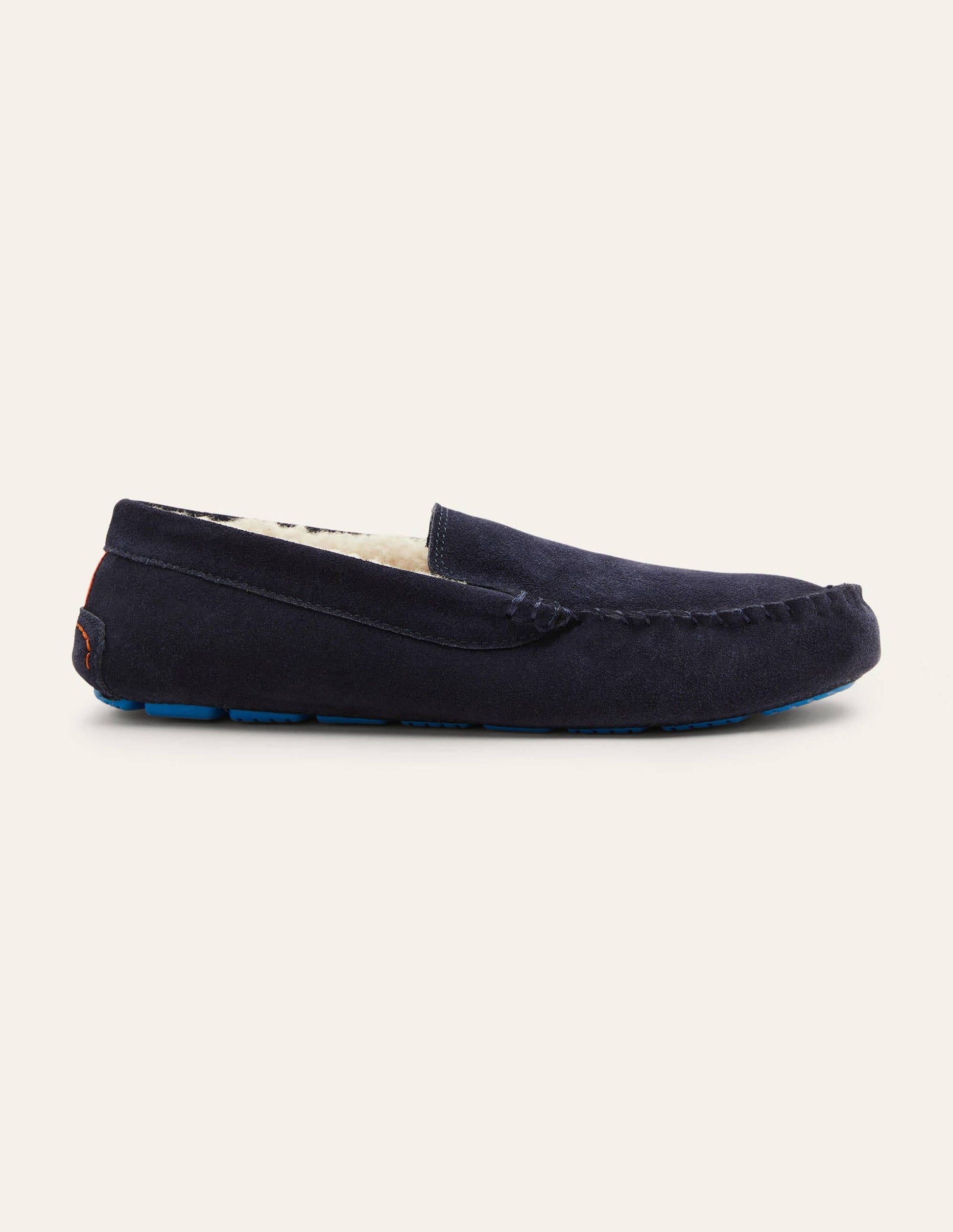 Moccasin Slippers-Navy-1