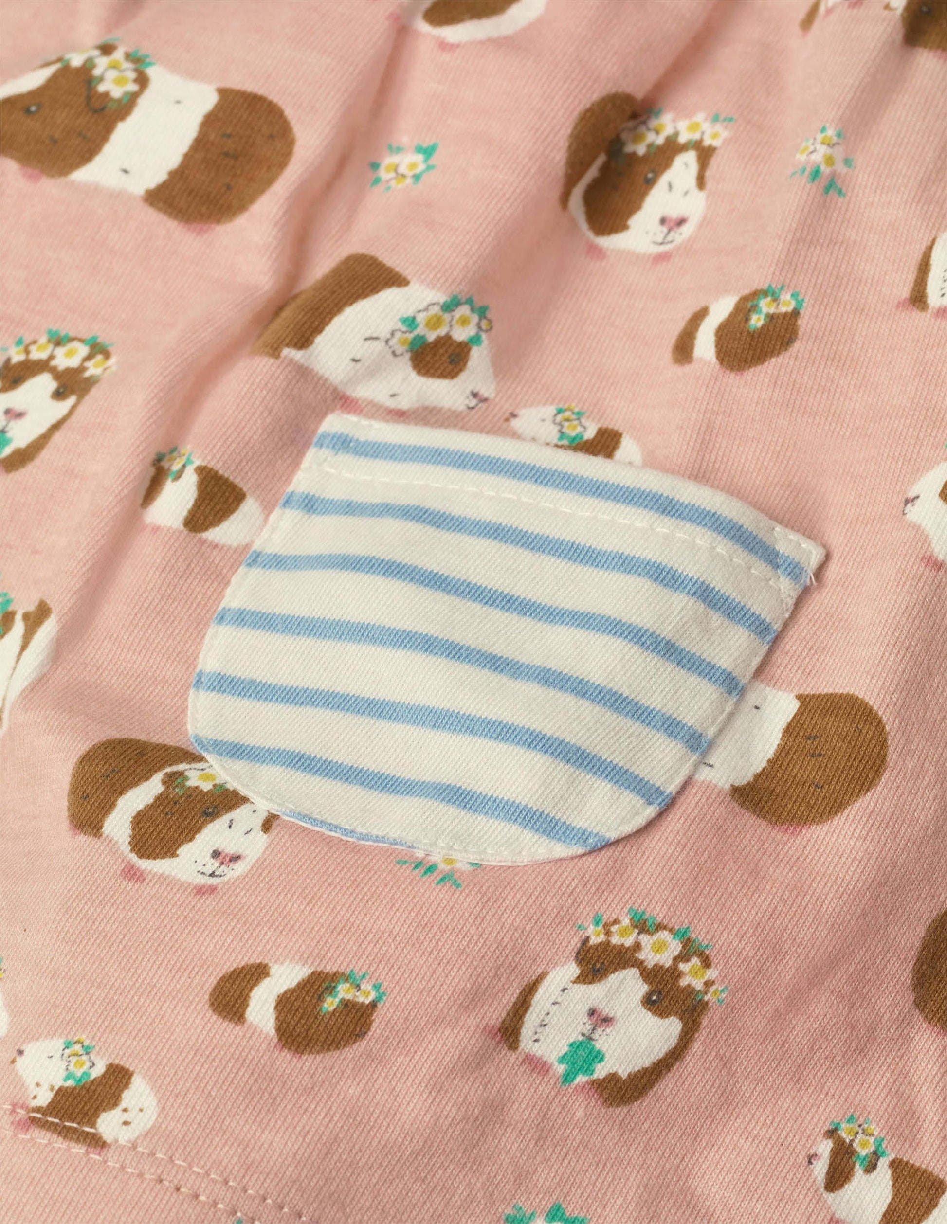 Jersey Hotchpotch Dress-Chalky Pink Baby Guinea-3