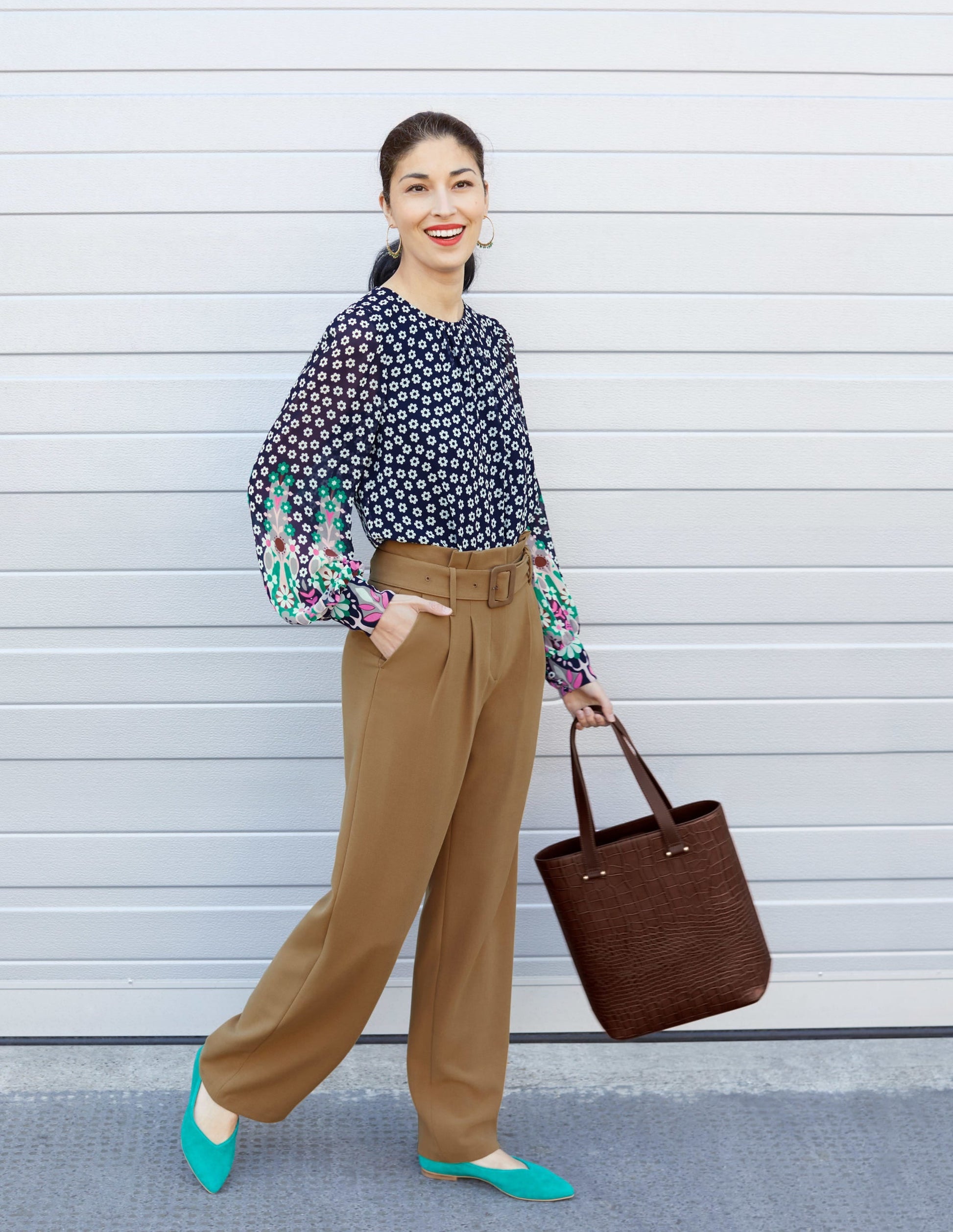 Juliet Tote-Mahogany Croc-4
