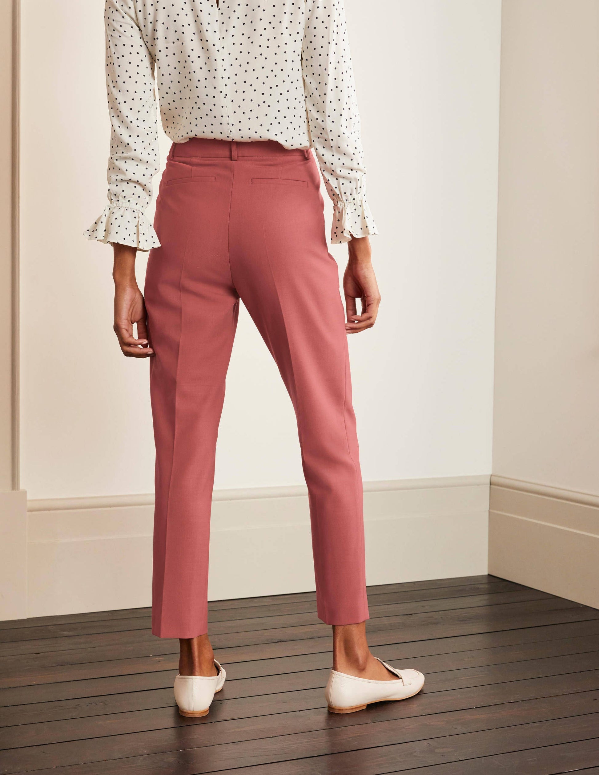 Bridport Straight Leg Trousers-Dusty Rose-2