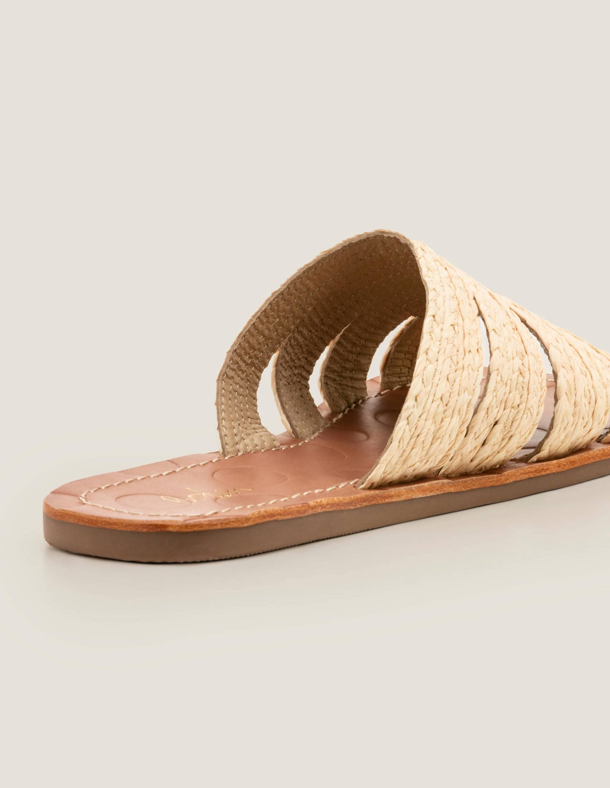 Leonora Raffia Slides-Natural - Image 2