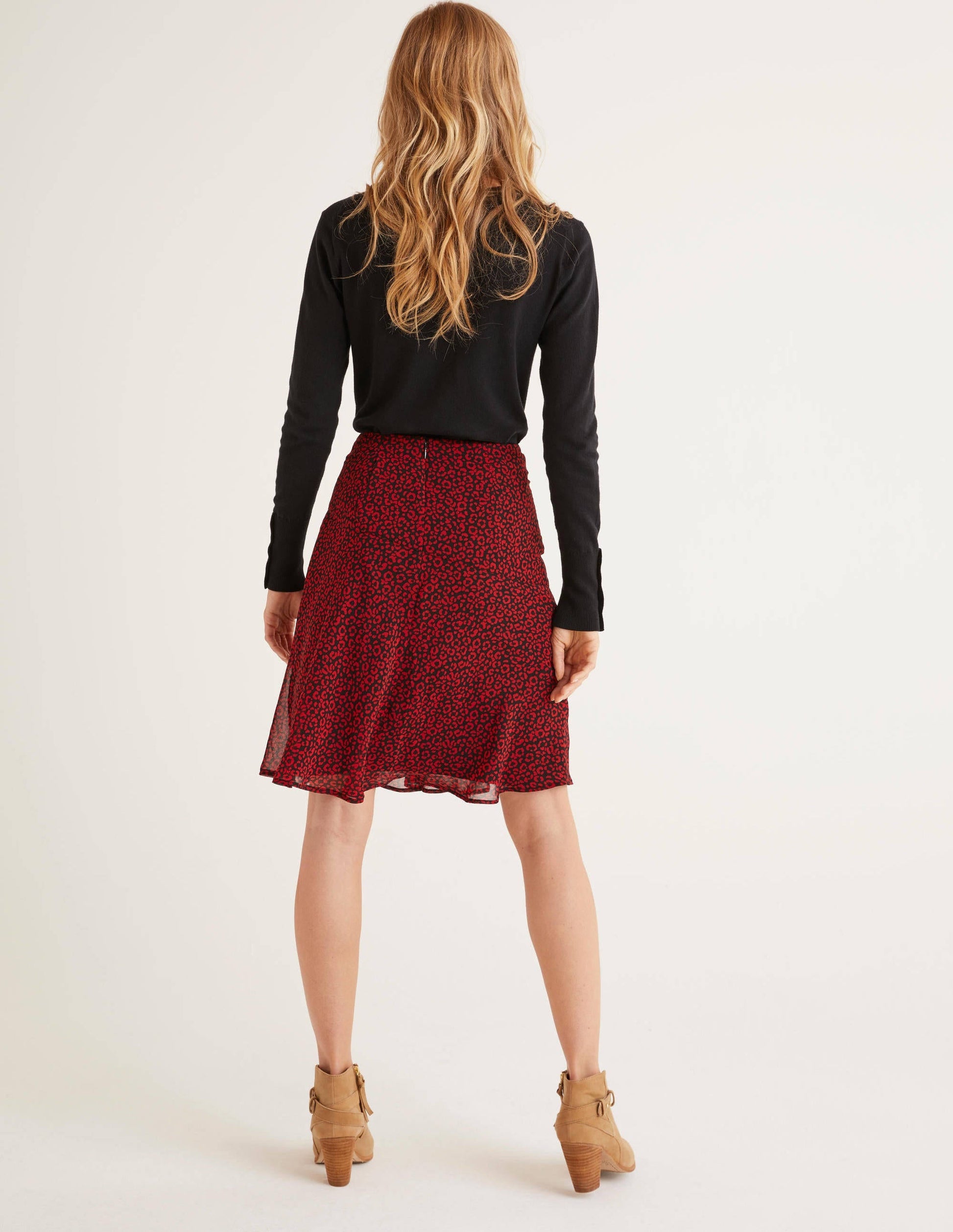 Astolat Mini Skirt-Poinsettia Animal Stamp-3
