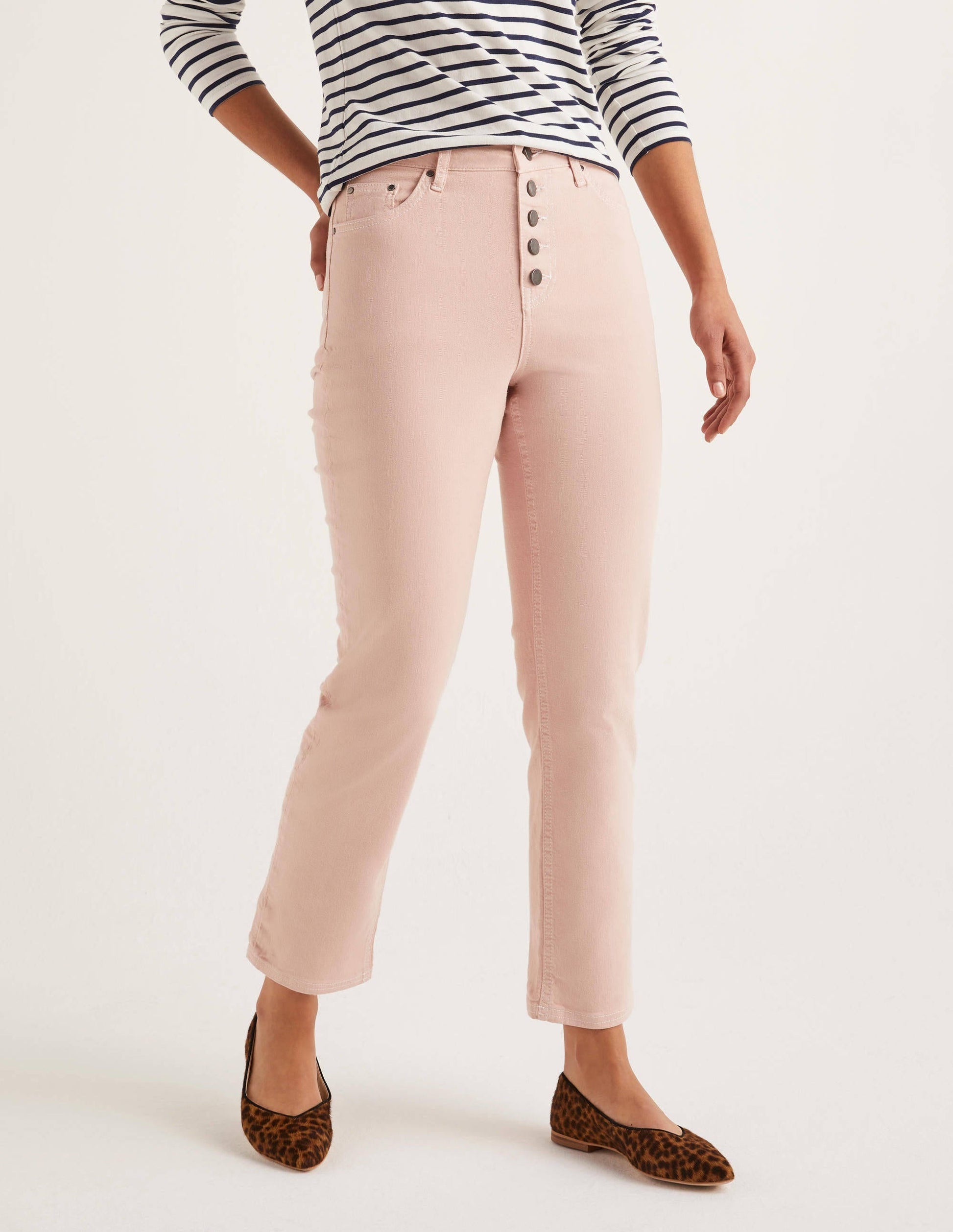 Straight Leg Jeans-Milkshake/Ivory-1