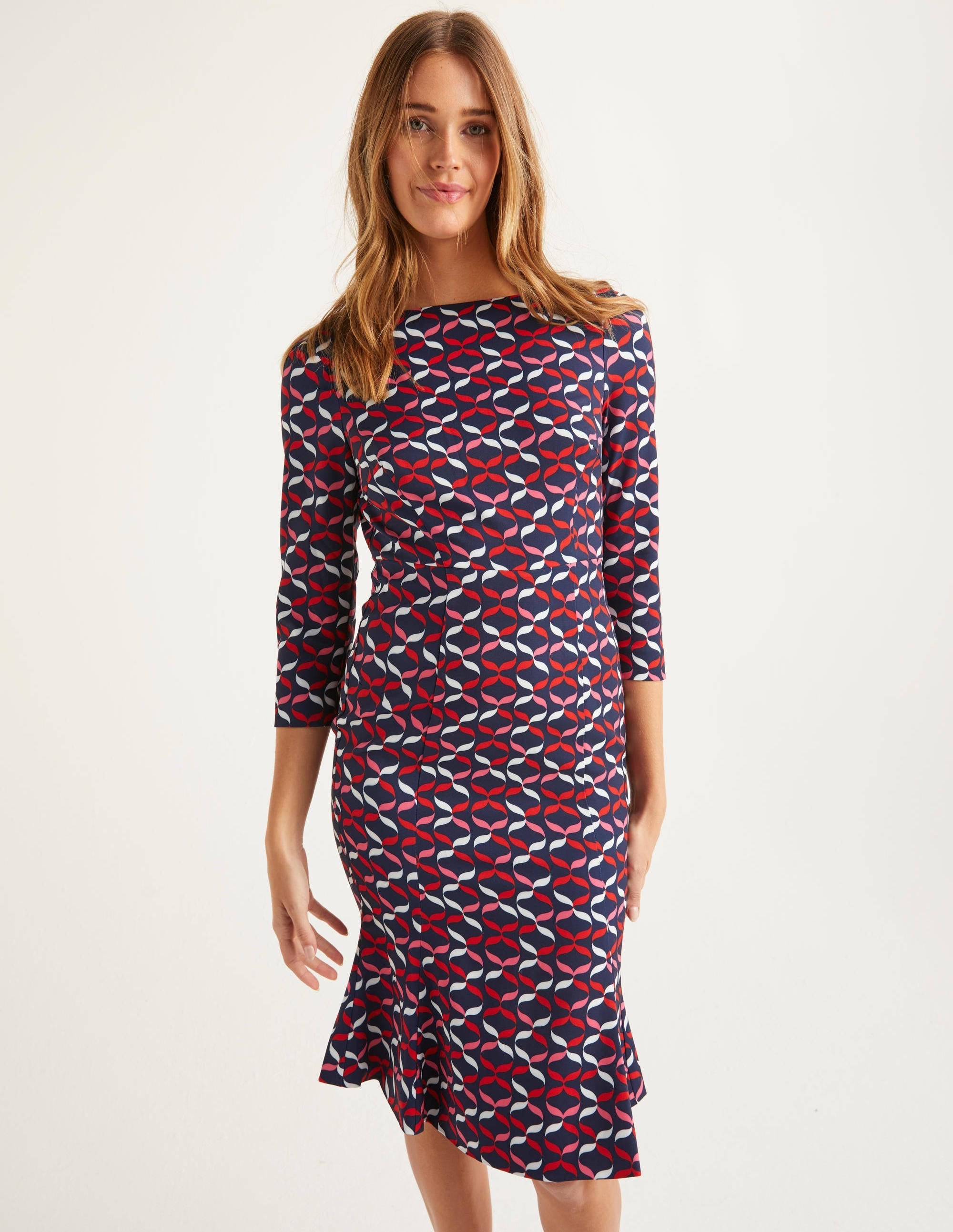 Violette Dress-Navy, Ribbons - Image 1