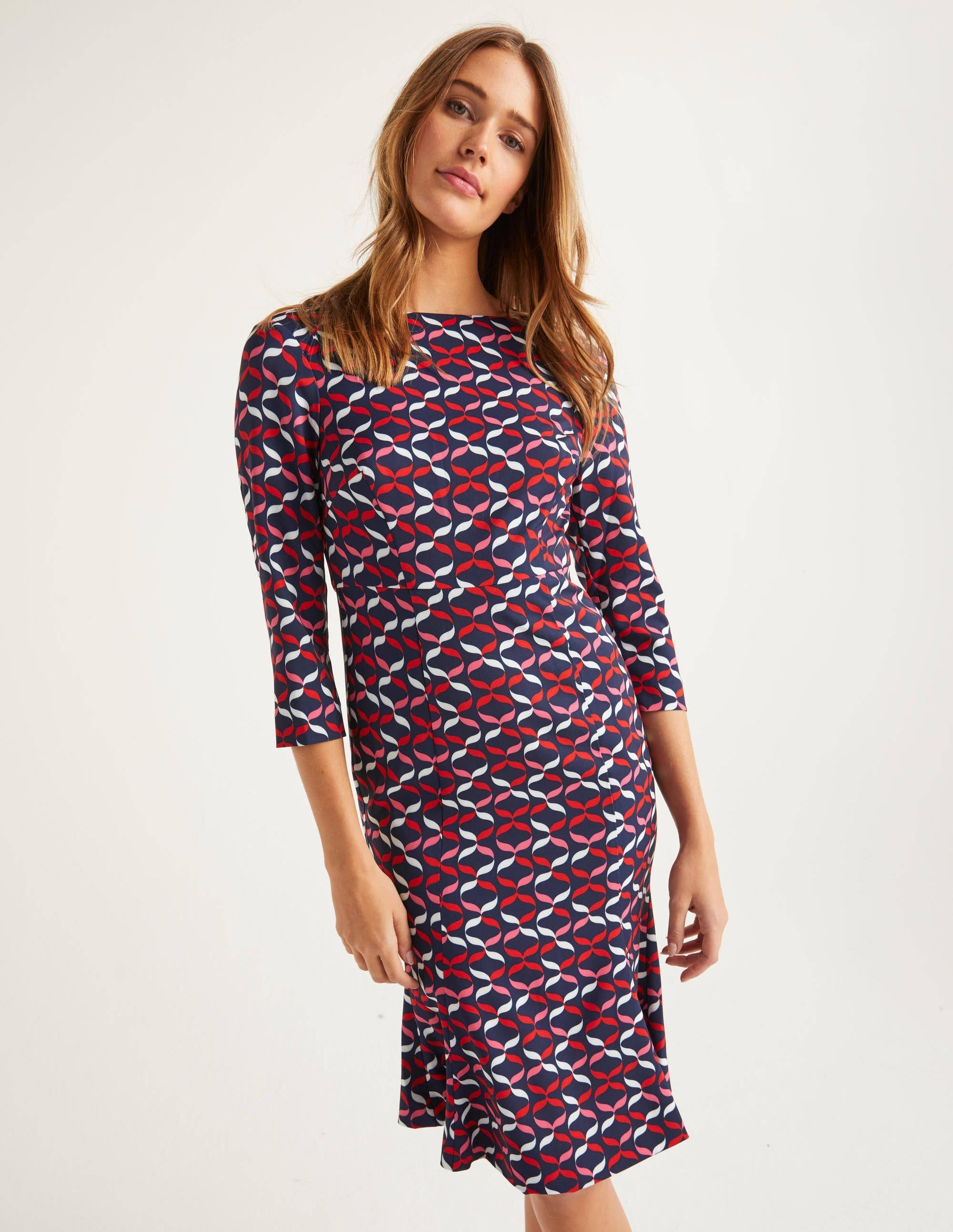 Violette Dress-Navy, Ribbons - Image 2