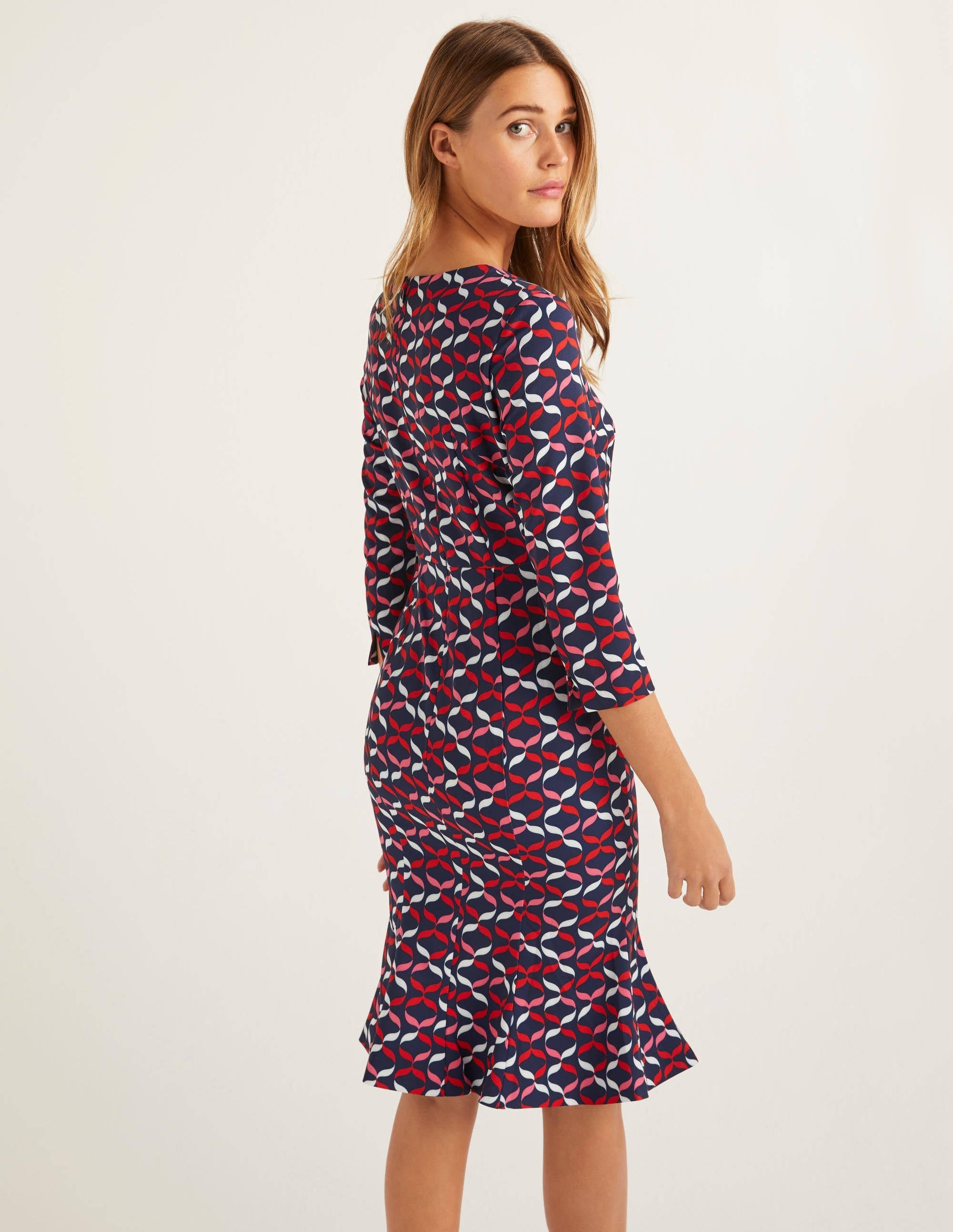 Violette Dress-Navy, Ribbons - Image 3