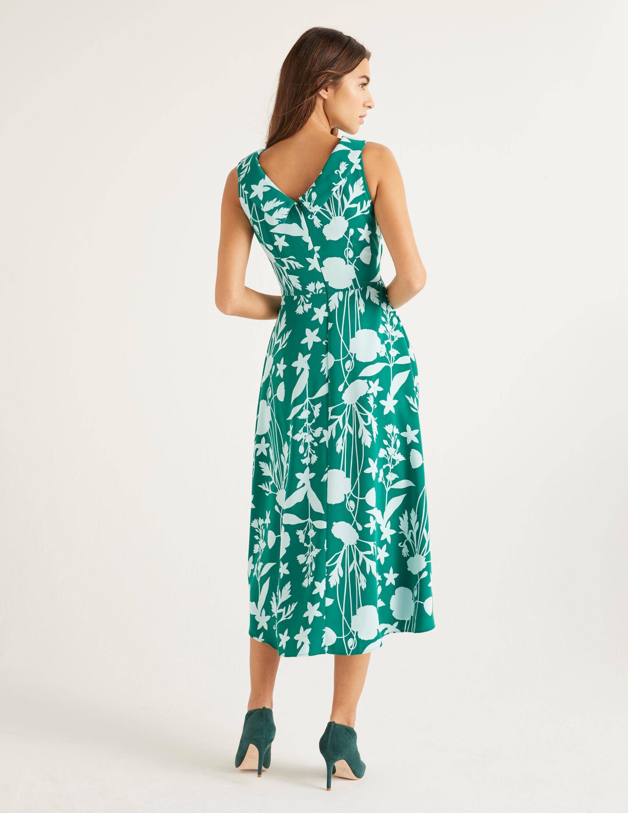 Clarissa Midi Dress-Forest, Garden Charm - Image 3