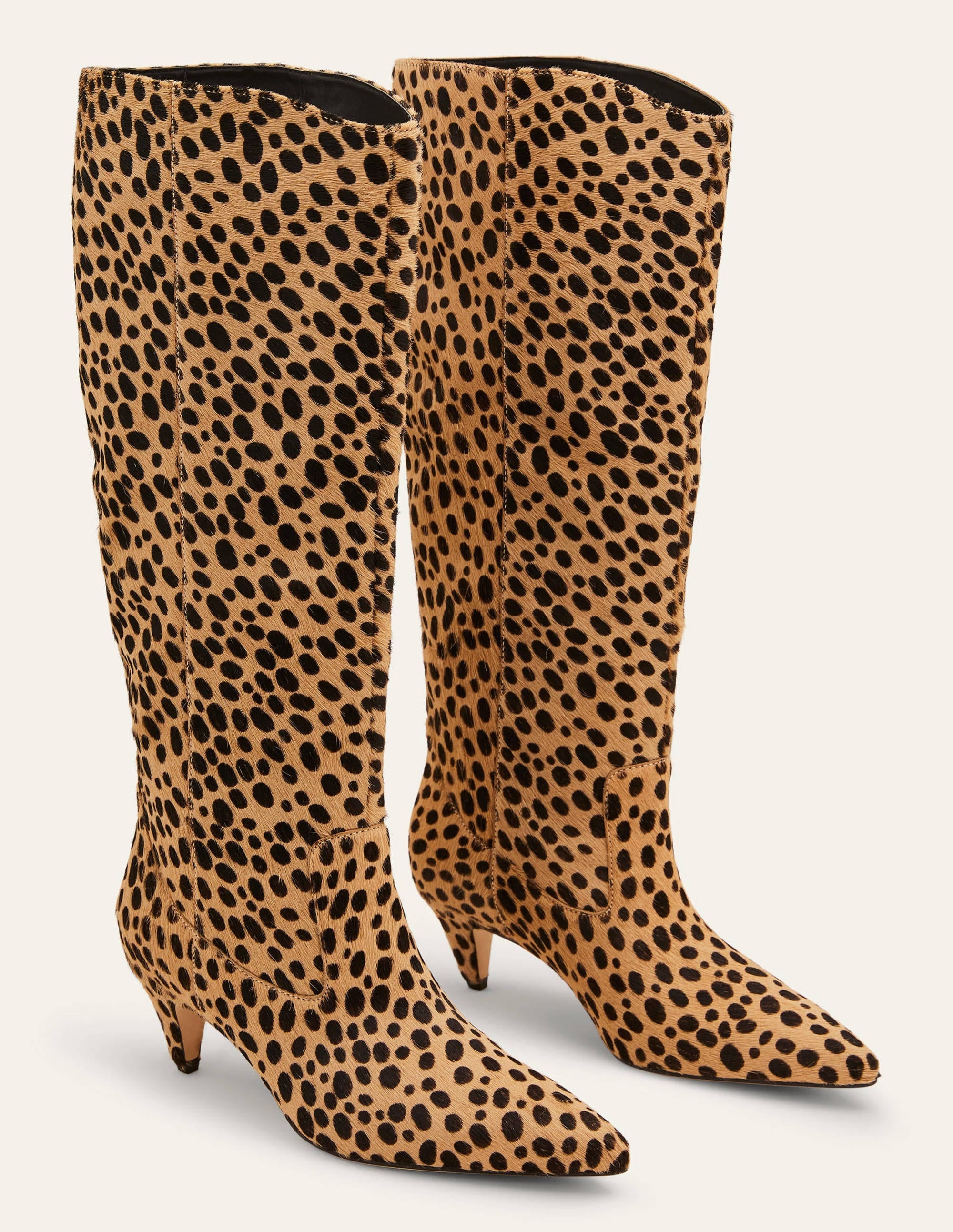 Bewdley Boots-Tan Leopard - Image 1