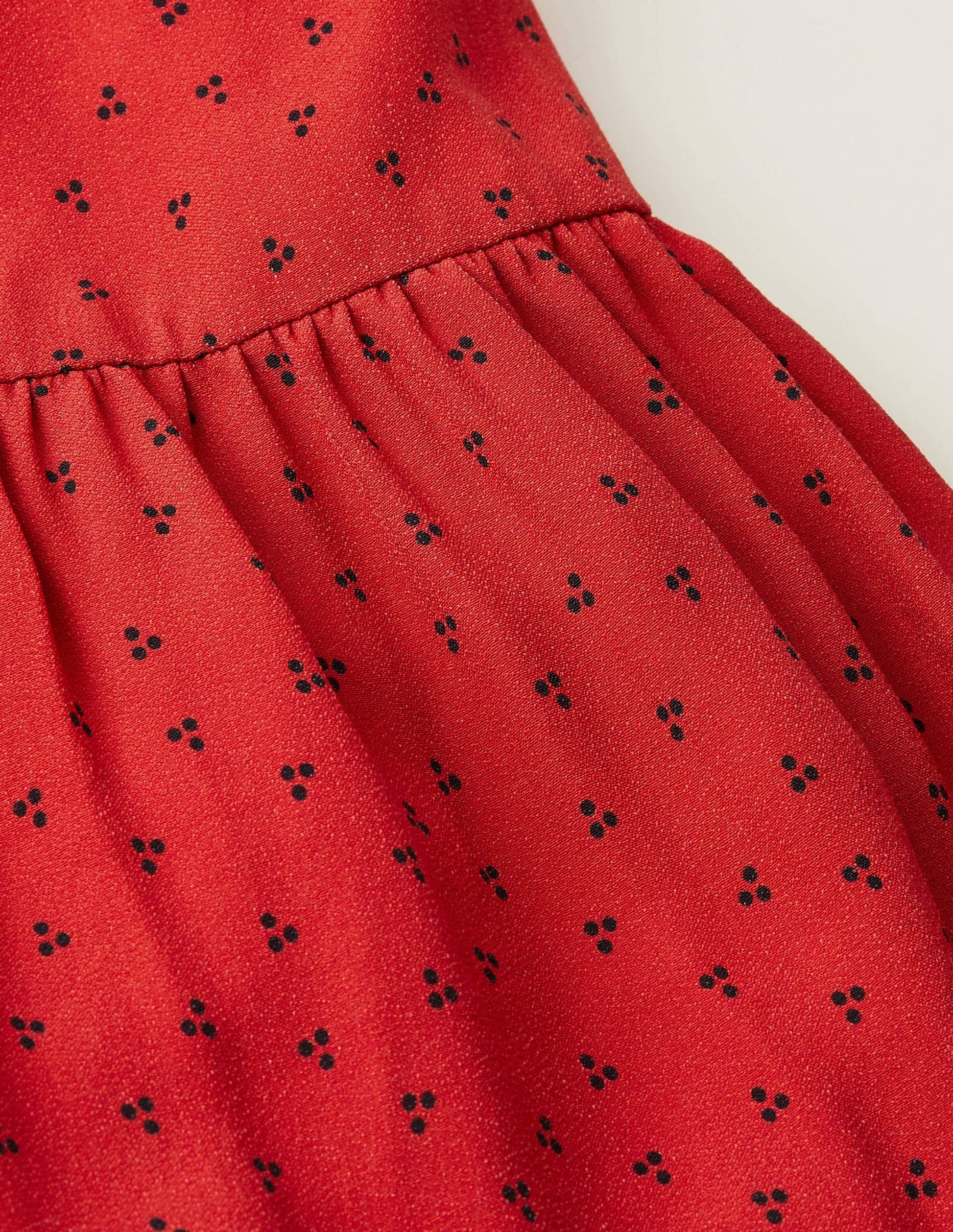 Carrie Smocked Dress-Poinsettia, Triple Spot-5