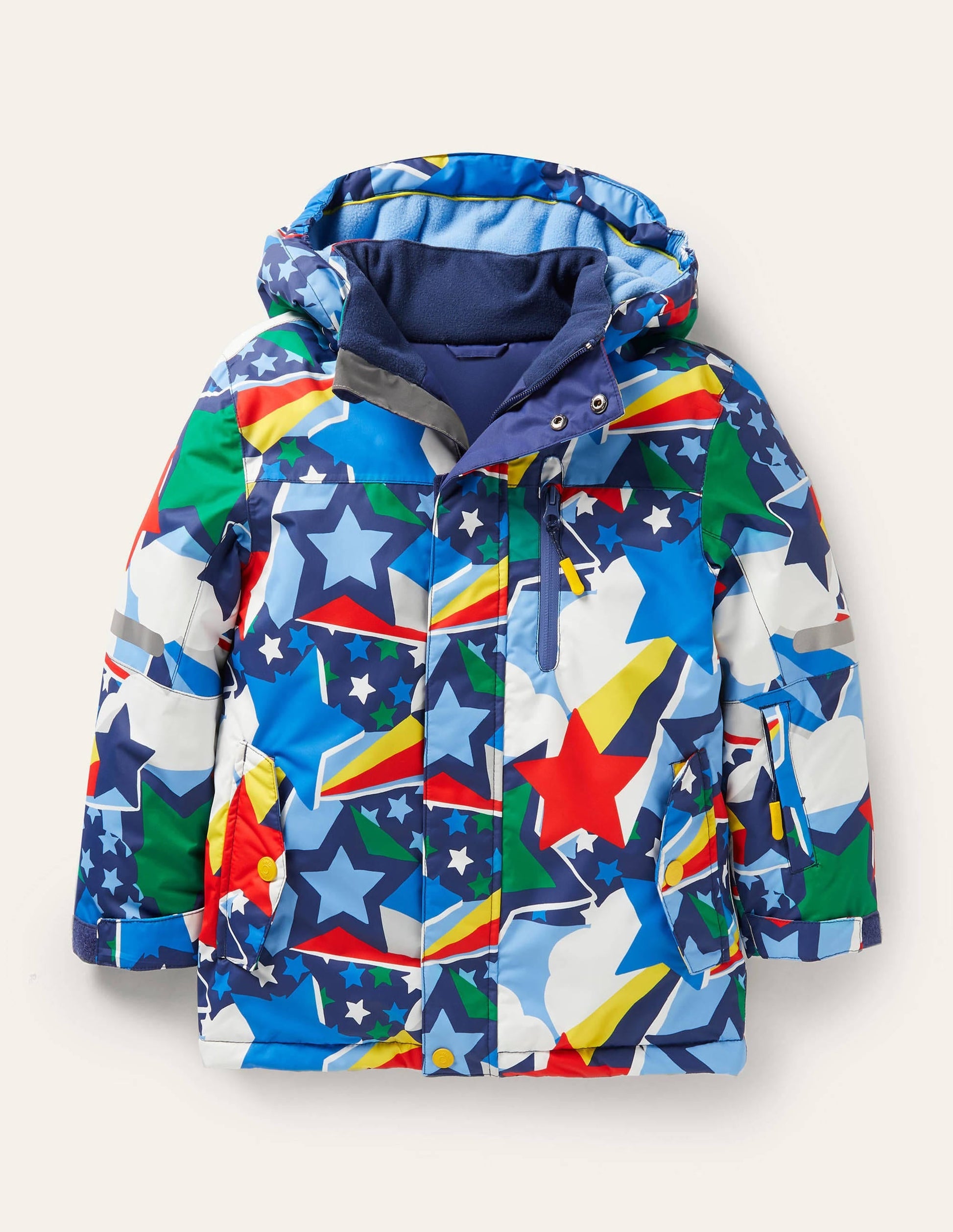 All-weather Waterproof Jacket-Bright Rainbow Stars-1