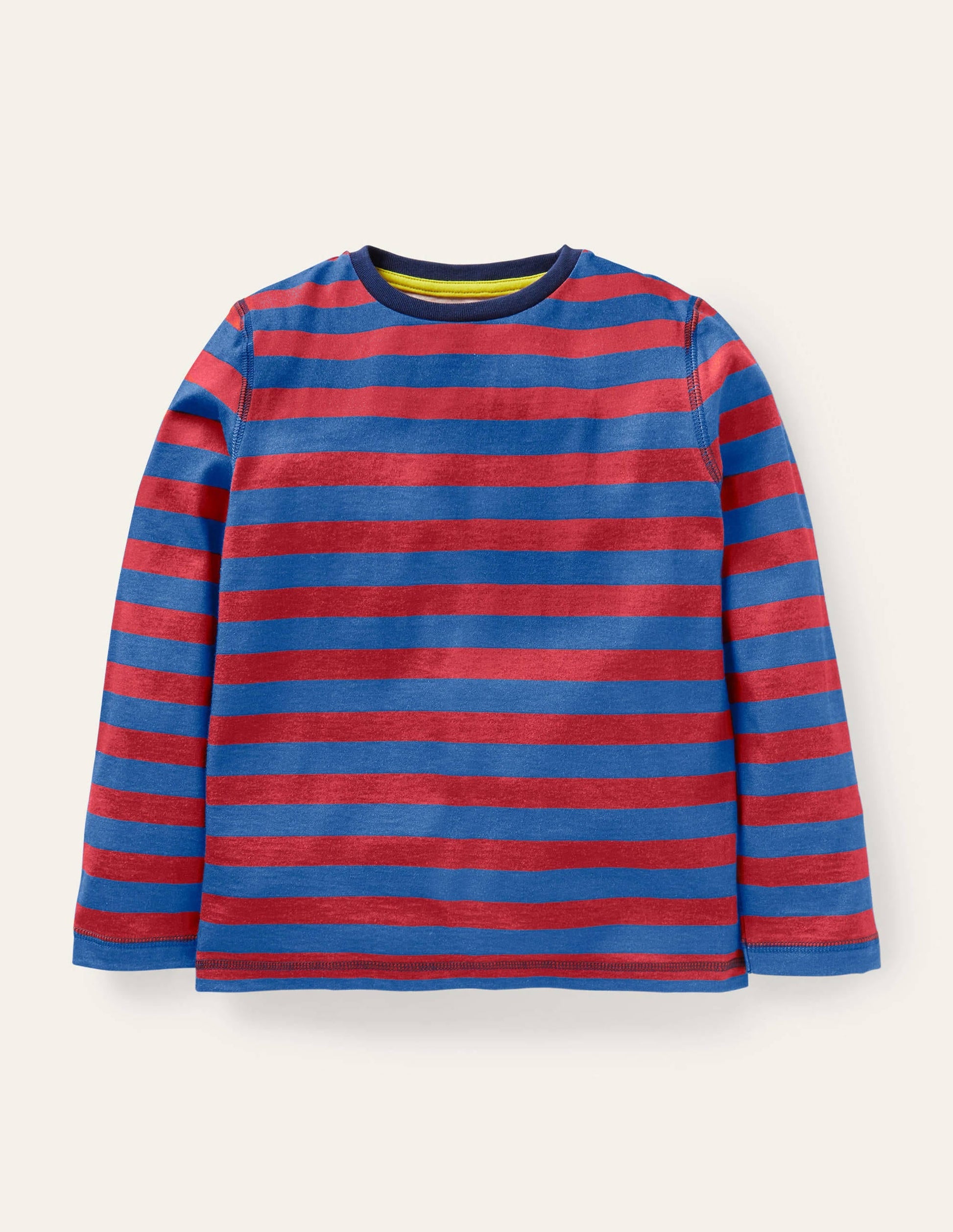 Supersoft Long-sleeved T-shirt-Rocket Red/Elizabethan Blue-1