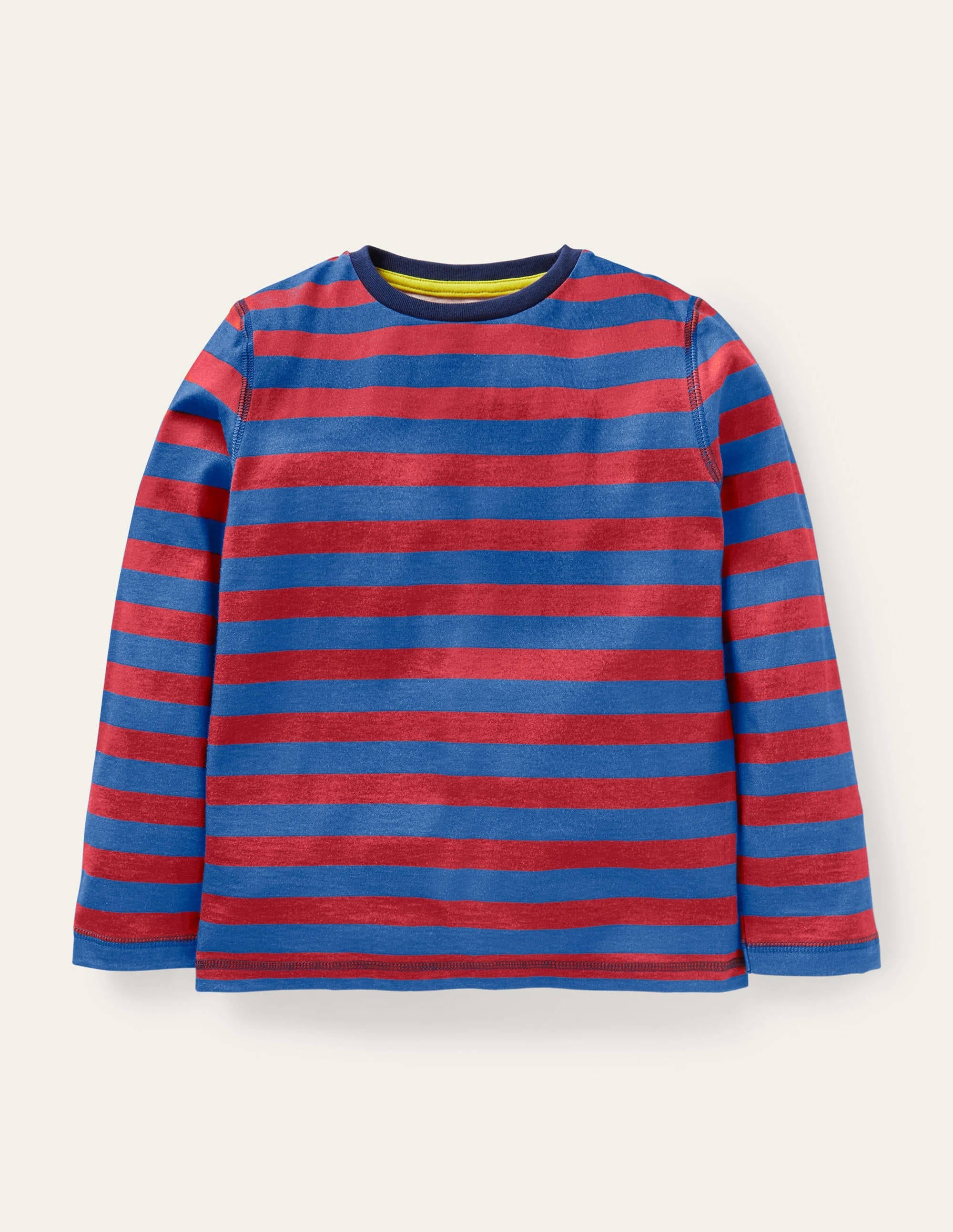 Supersoft Long-sleeved T-shirt-Rocket Red/Elizabethan Blue - Image 1