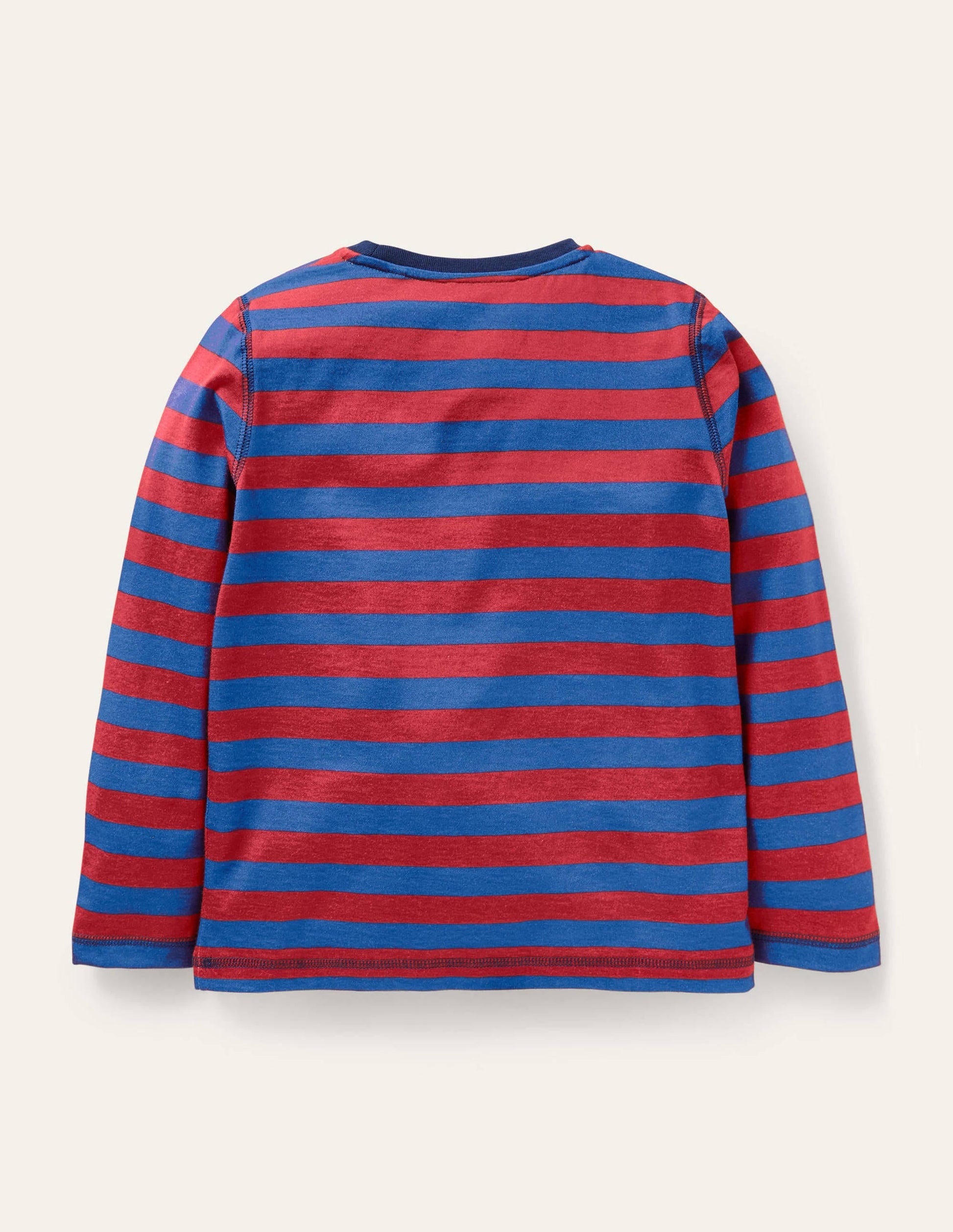 Supersoft Long-sleeved T-shirt-Rocket Red/Elizabethan Blue-2
