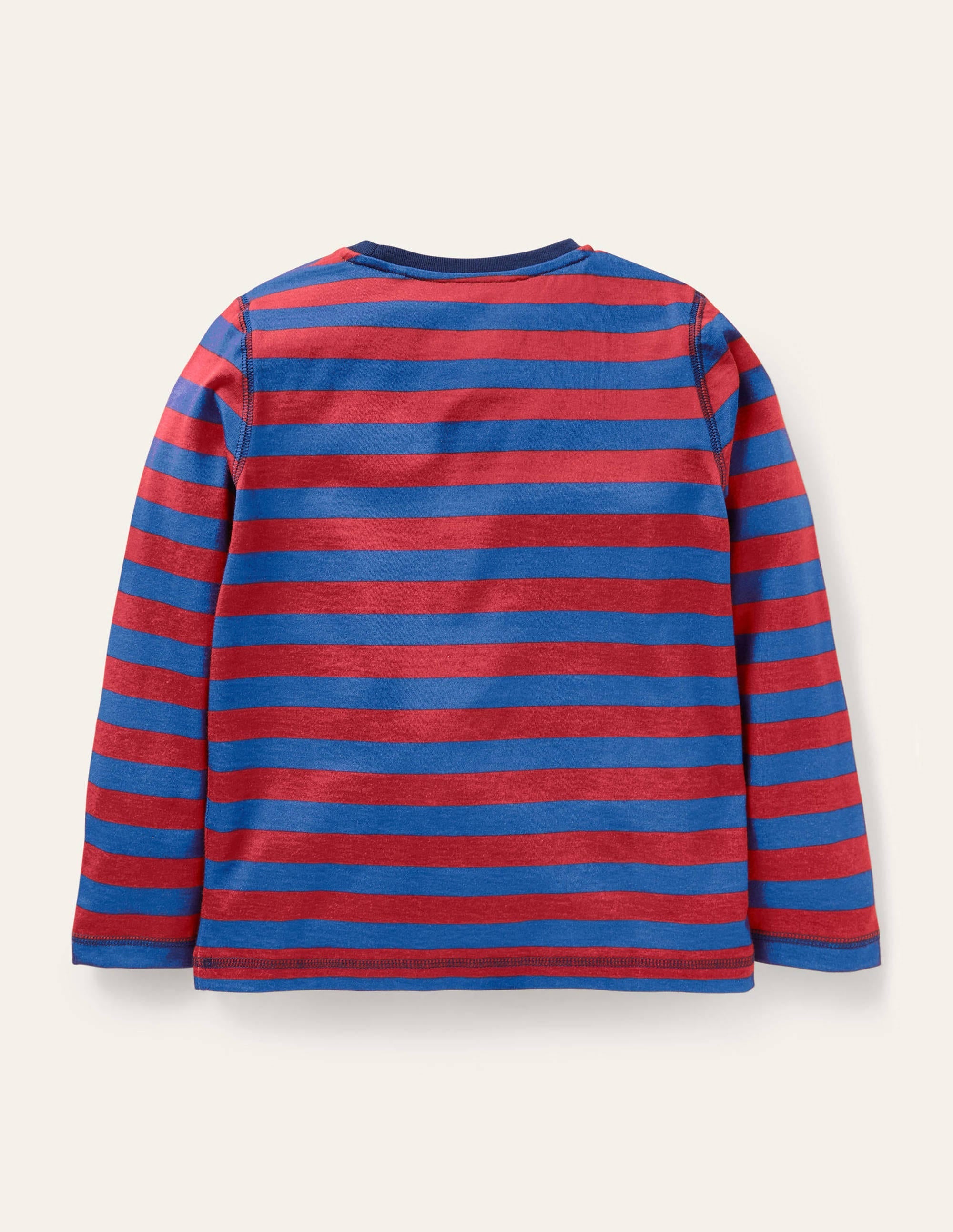Supersoft Long-sleeved T-shirt-Rocket Red/Elizabethan Blue - Image 2