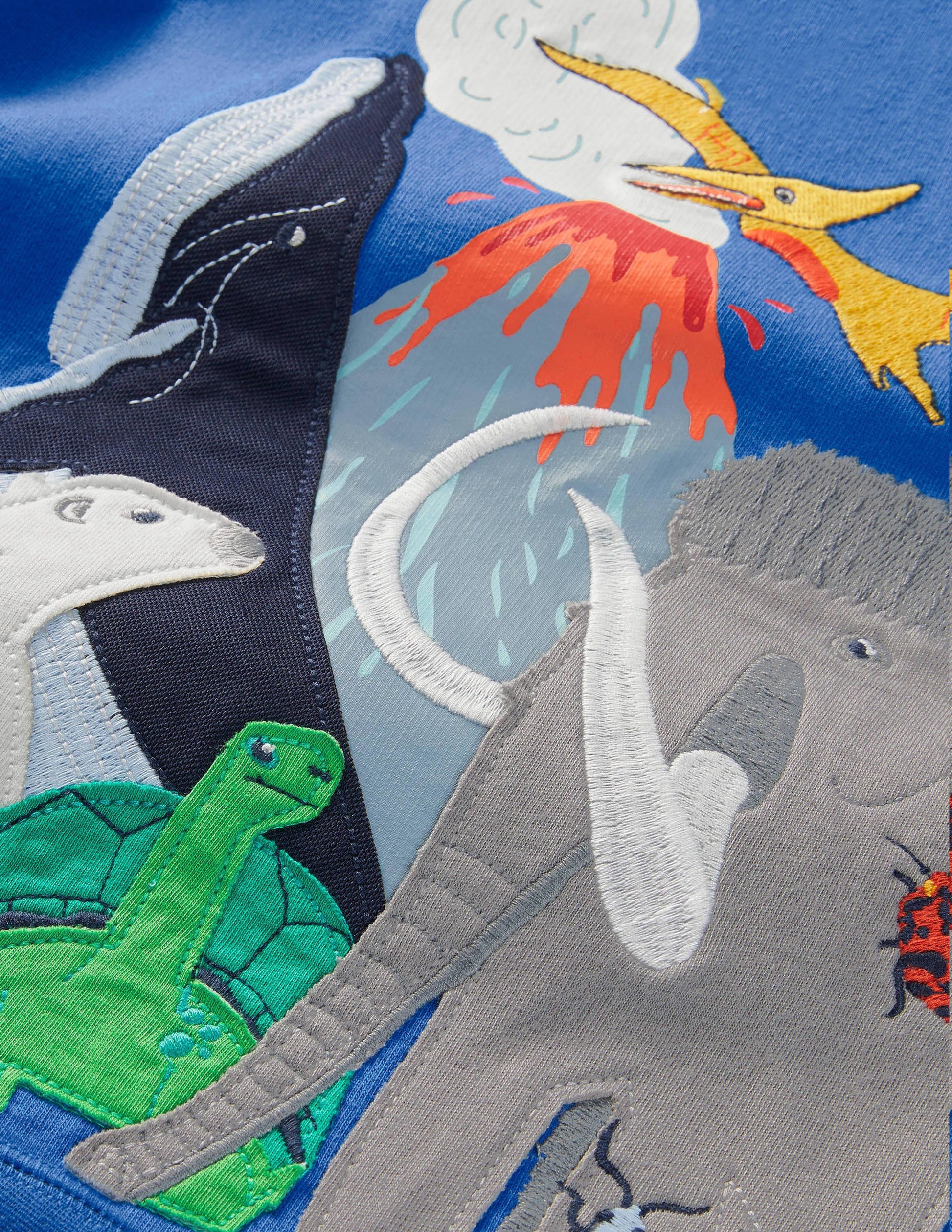 Graphic Crew Sweatshirt-Elizabethan Blue Animals-3