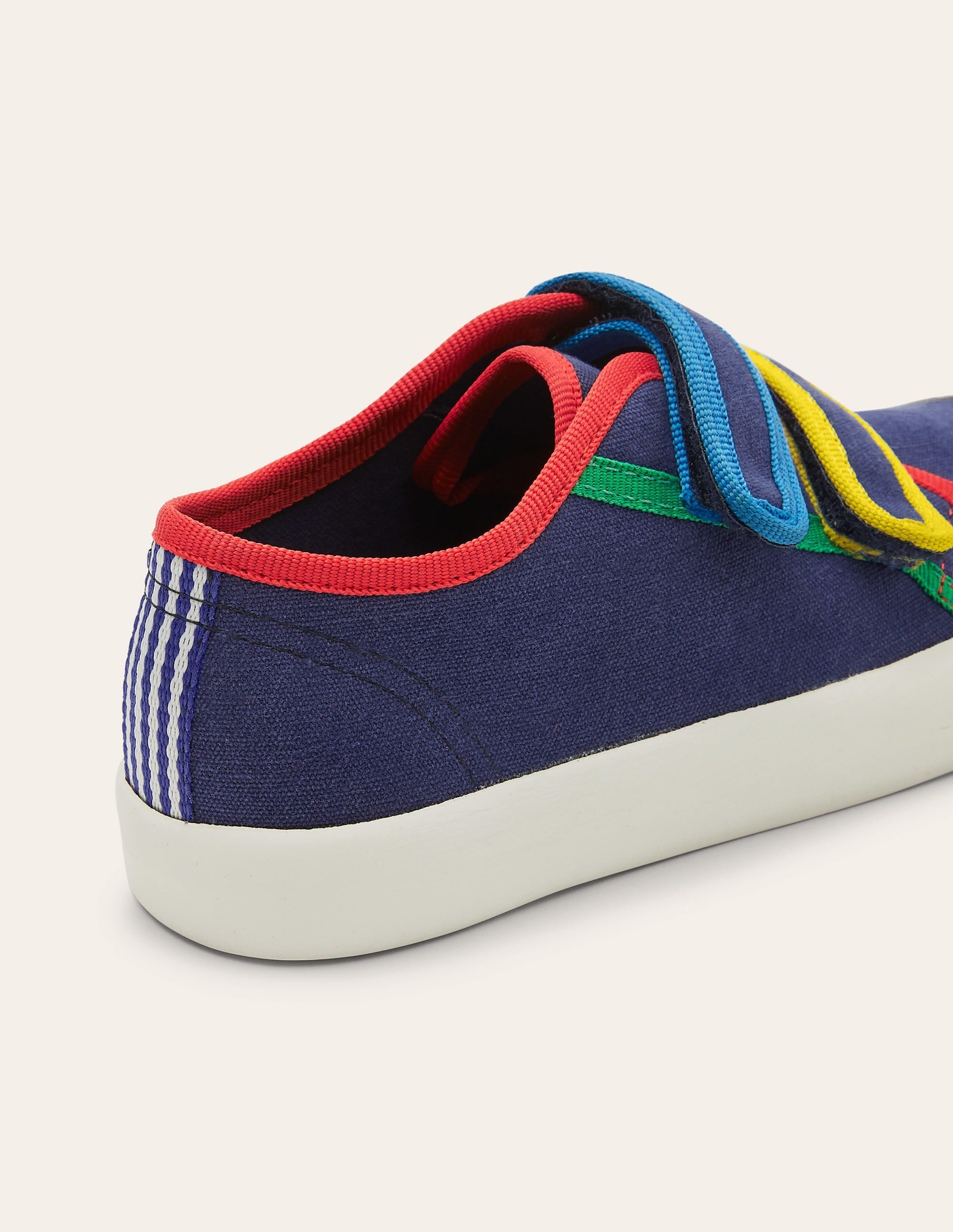 Canvas Low Top Trainers-Starboard Blue Rainbow - Image 3