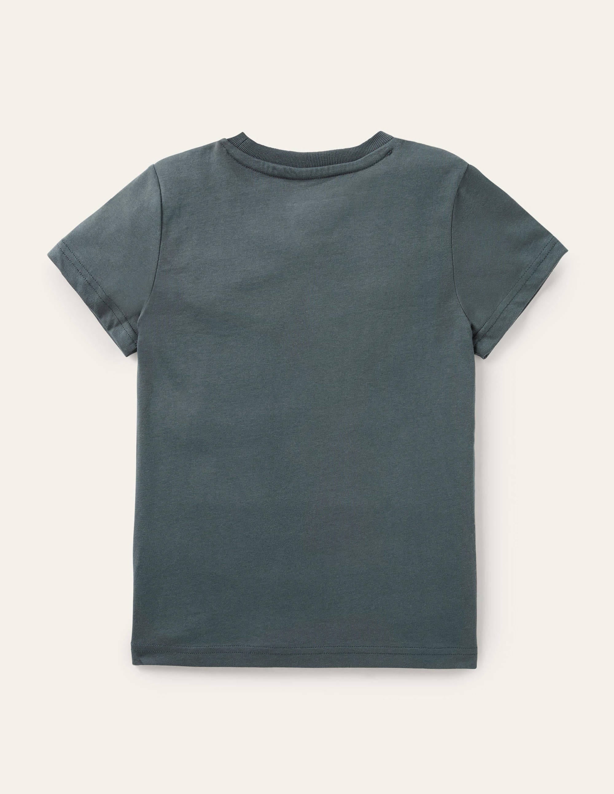 Graphic Layers T-shirt-Smoke Grey Space - Image 2