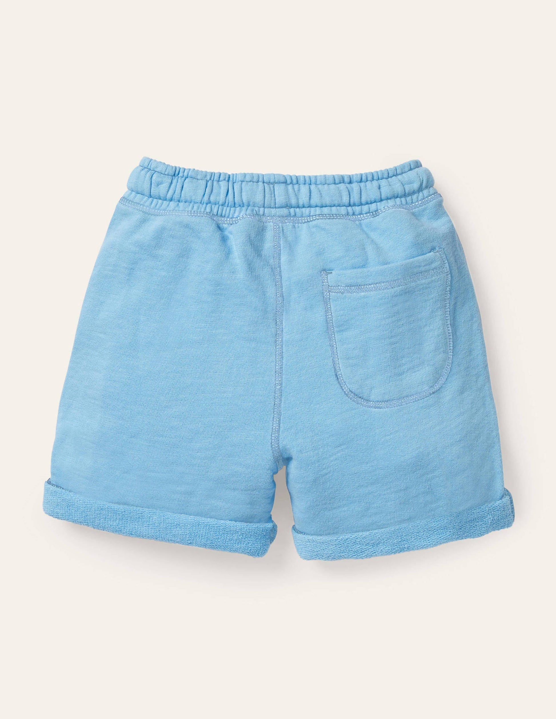Garment-dyed Sweatshorts-Surfboard Blue-2