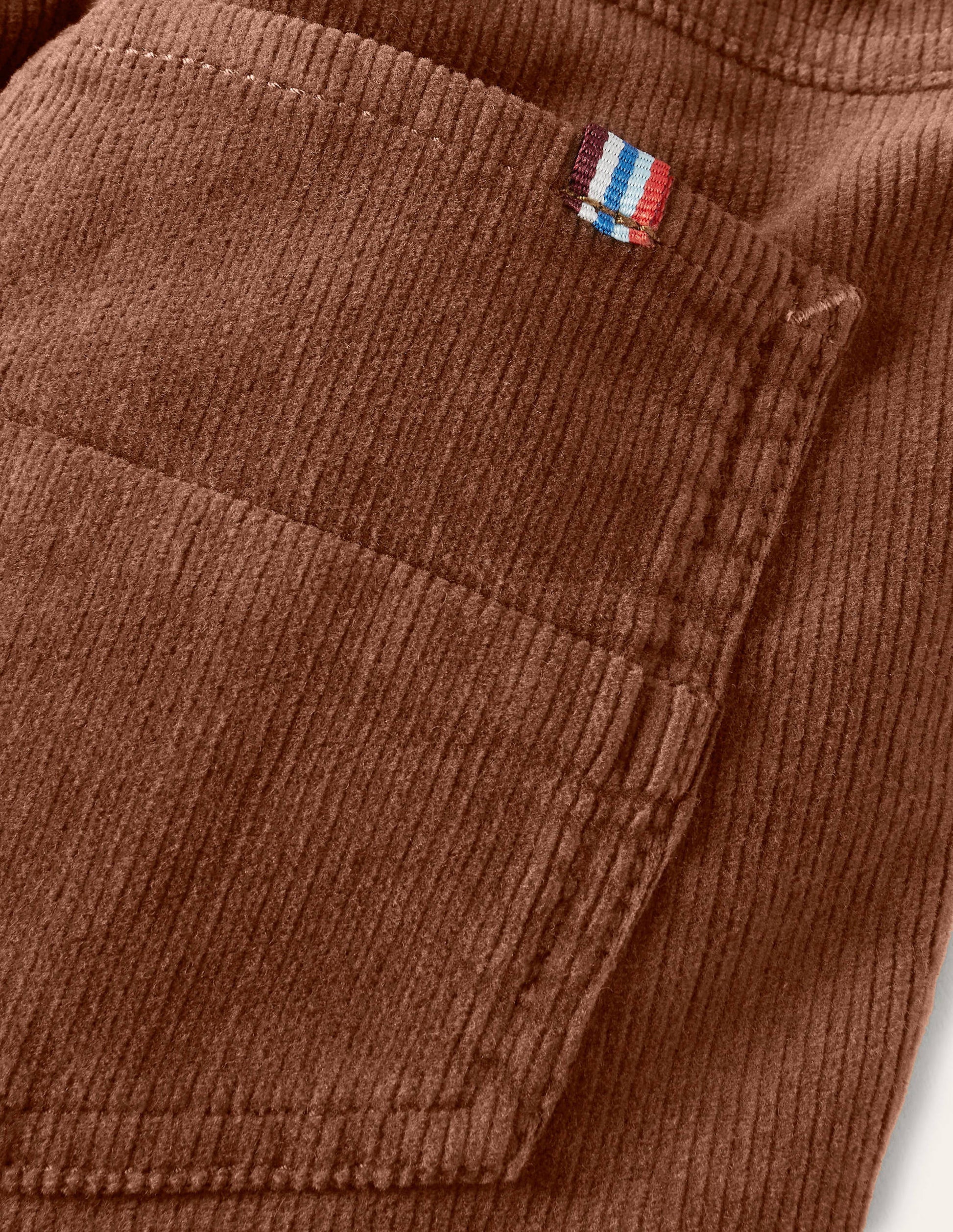 Relaxed Slim Pull-on Trousers-Terrier Brown Cord-3