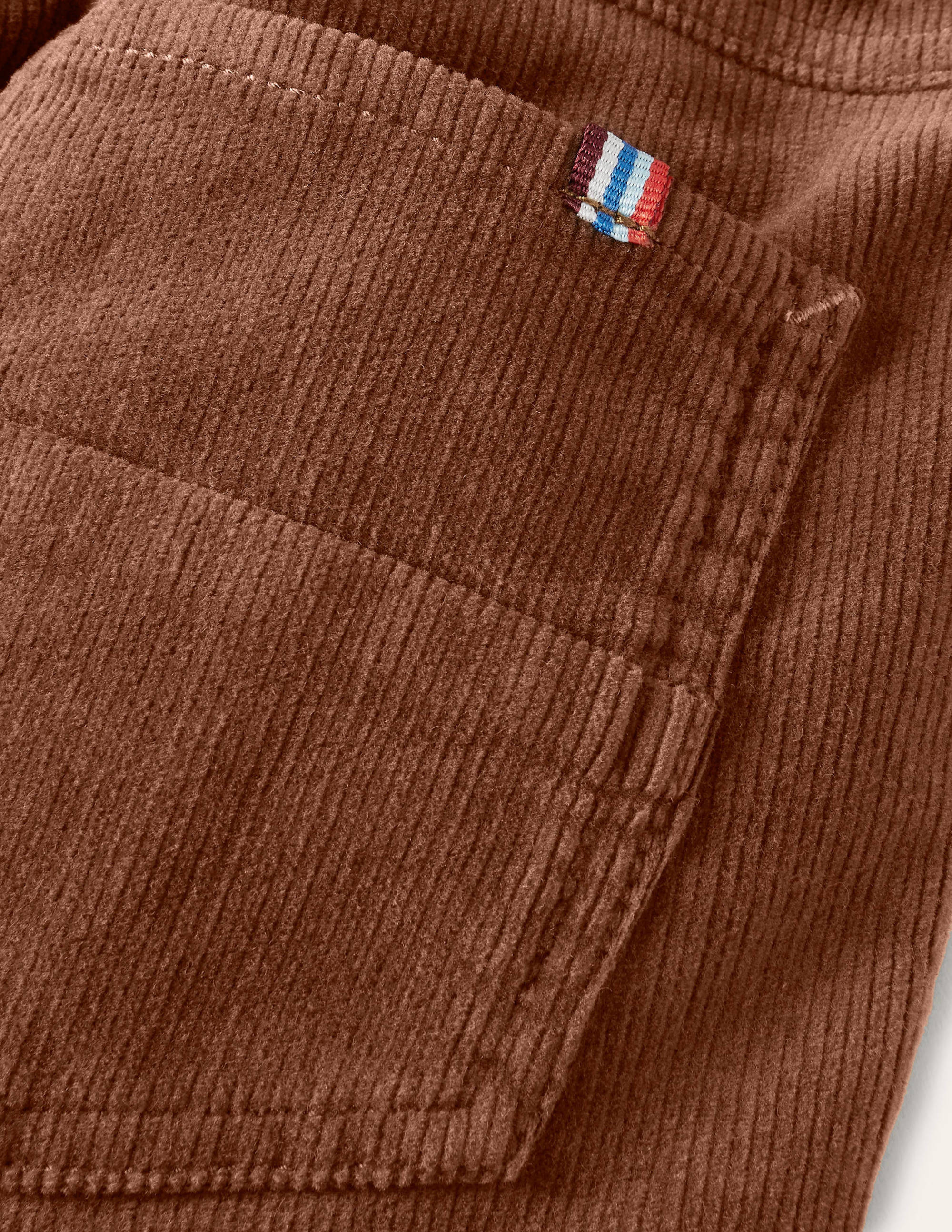Relaxed Slim Pull-on Trousers-Terrier Brown Cord - Image 3