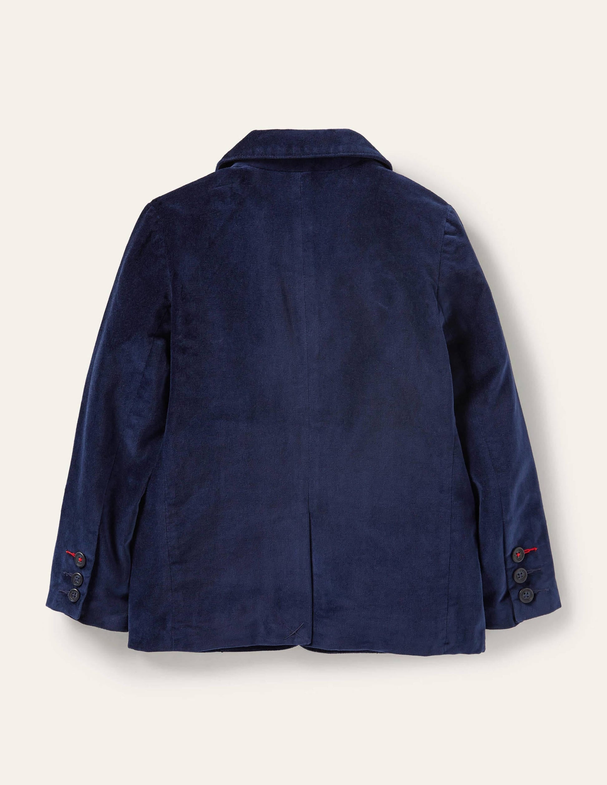 Velvet Party Blazer-College Navy-2