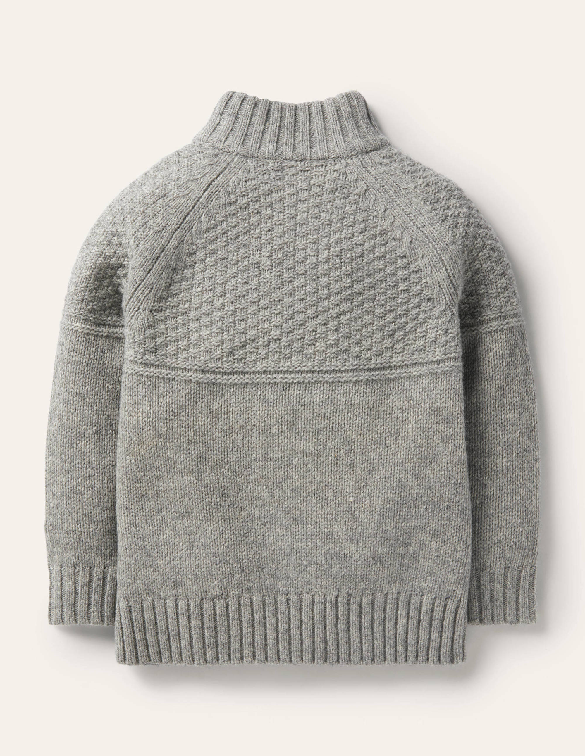 Half-zip Jumper-Grey Marl - Image 2