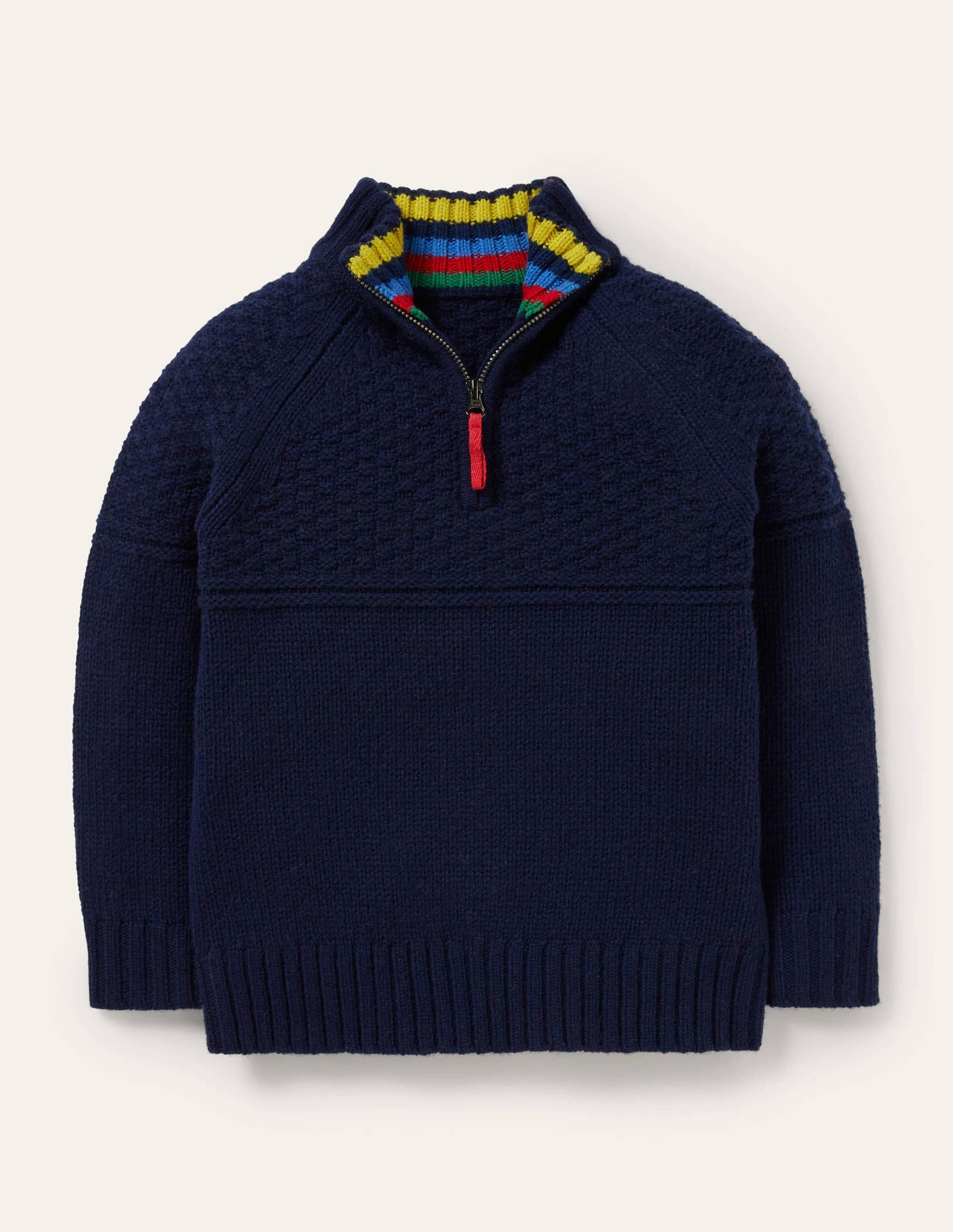 Half-zip Jumper-College Navy-1