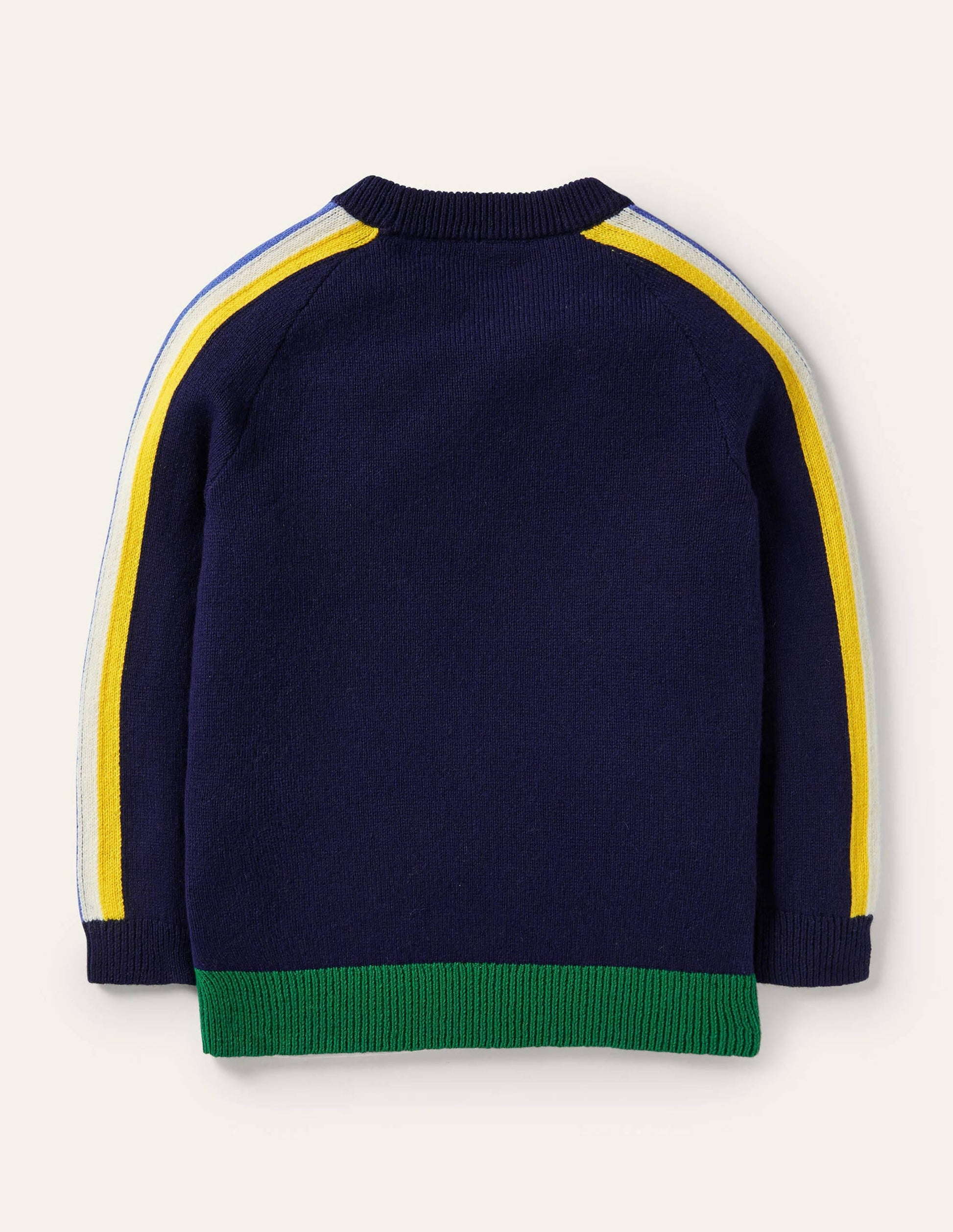 Graphic Dragon Crew Jumper-College Navy Rainbow Castle-2