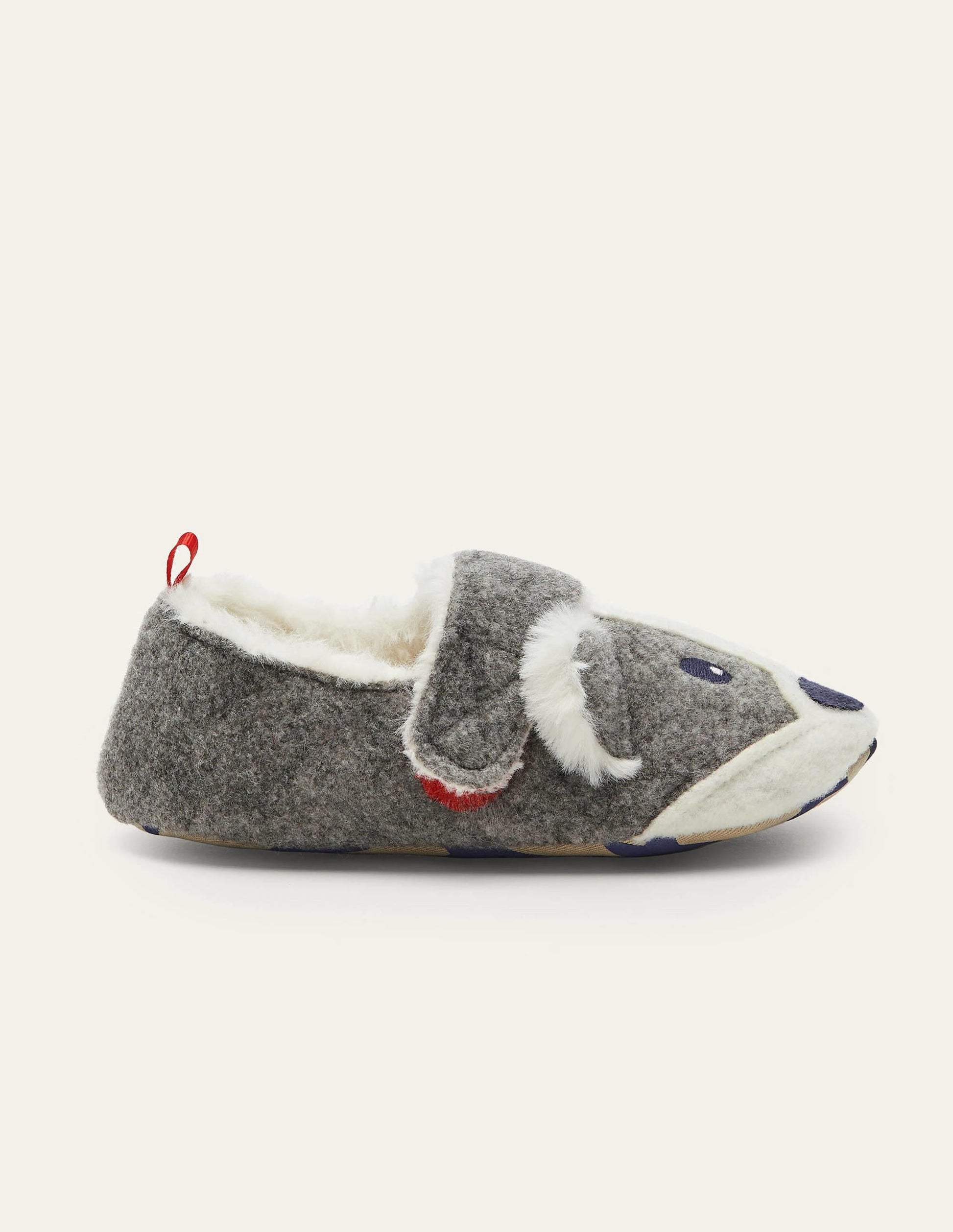 Felt Badger Slippers-Grey Marl-2