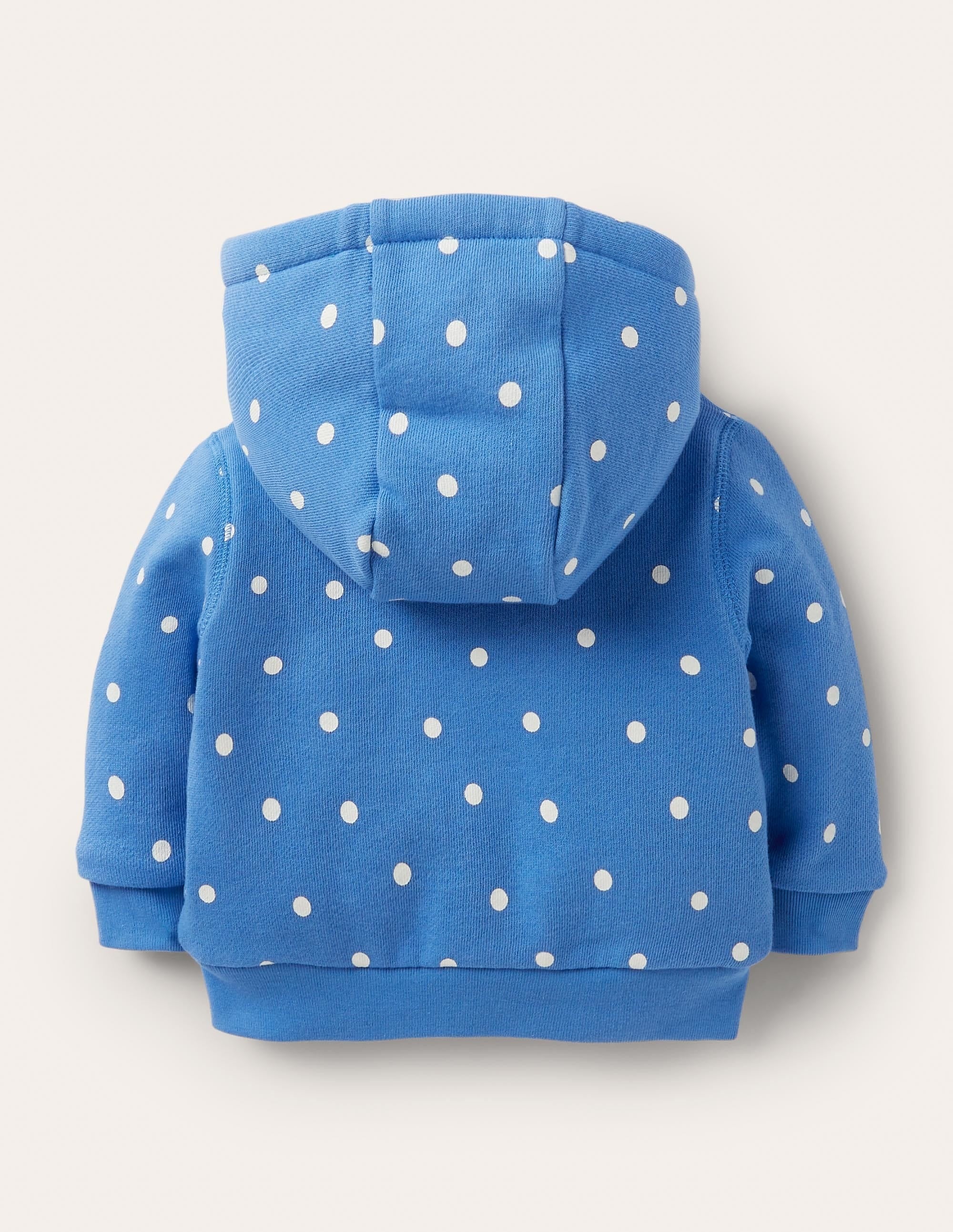 Shaggy-lined Hoodie-Elizabethan Blue Bunny Scene - Image 2