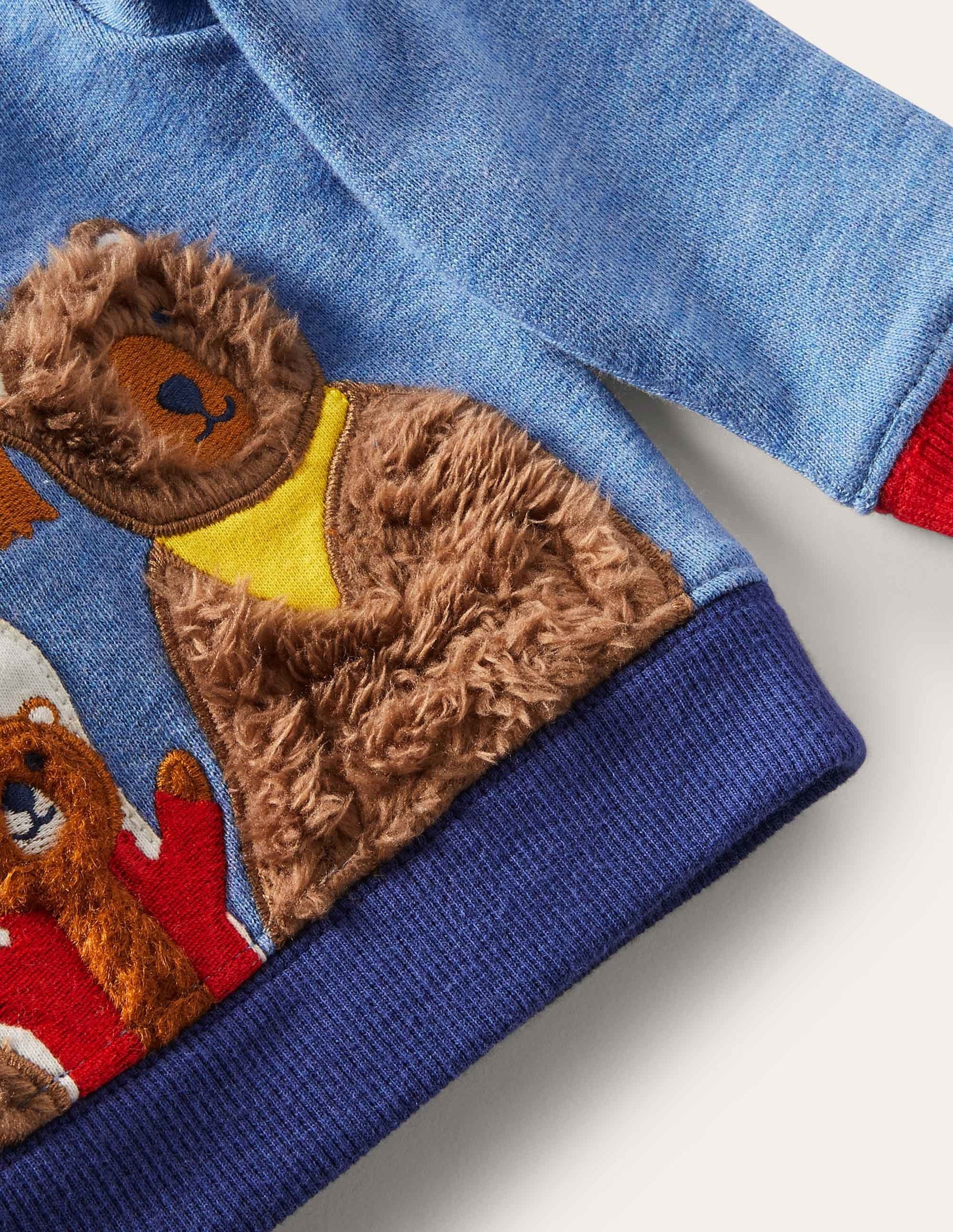 Cosy Sweatshirt & Bottoms Set-Grey Marl Bears-3