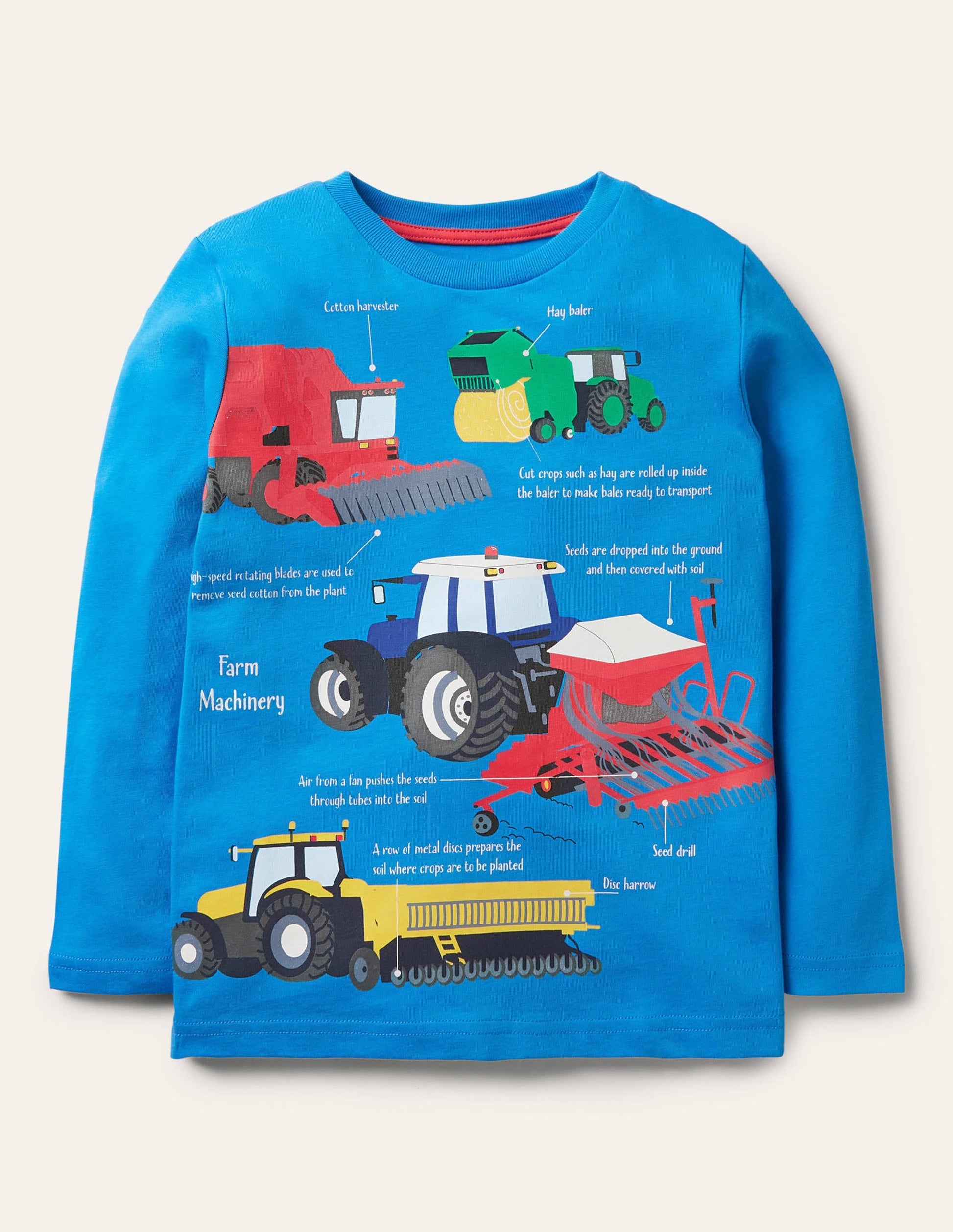 Educational Tractor T-shirt-Moroccan Blue Transport-1