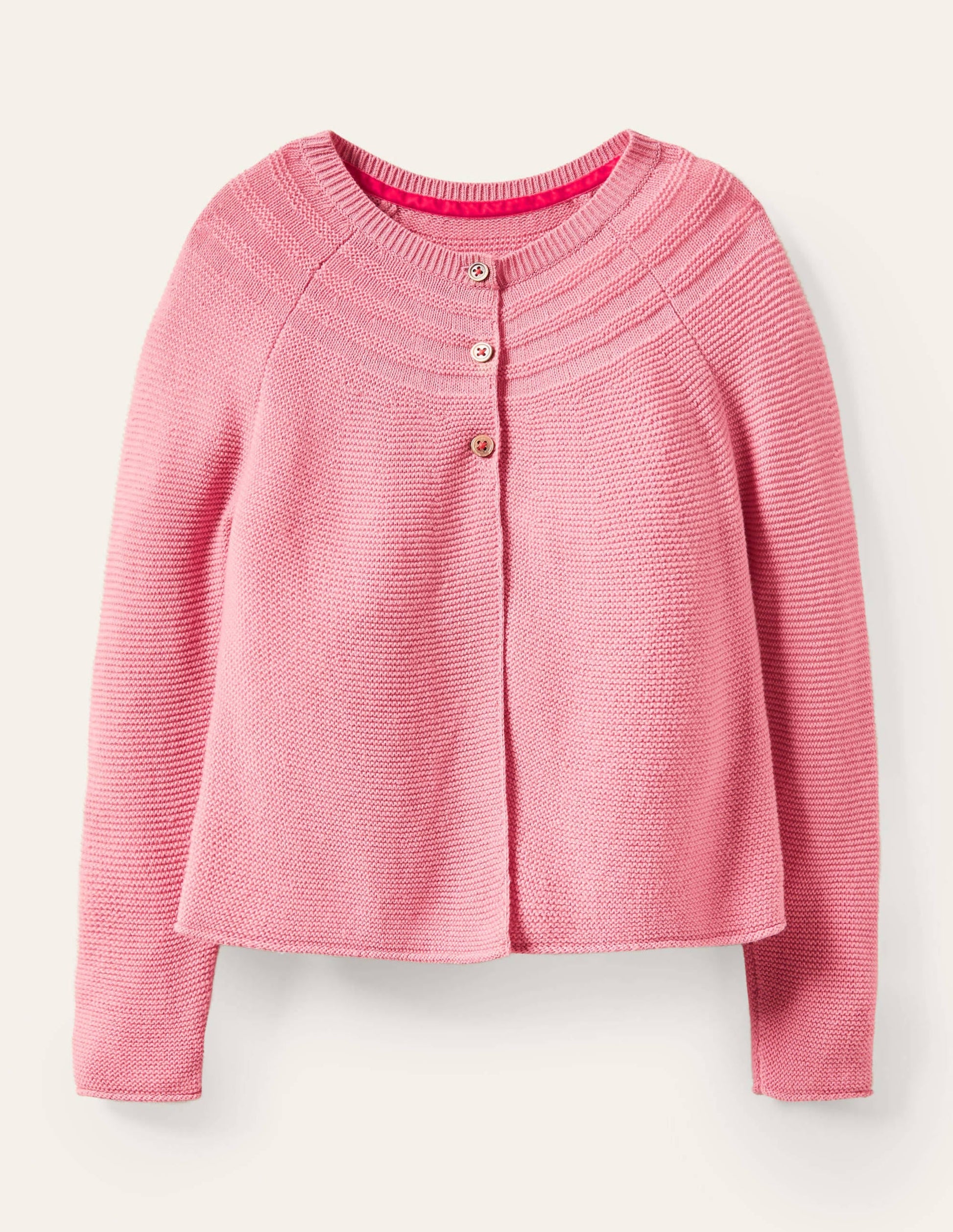 Cotton Cashmere Mix Cardigan-Formica Pink-1