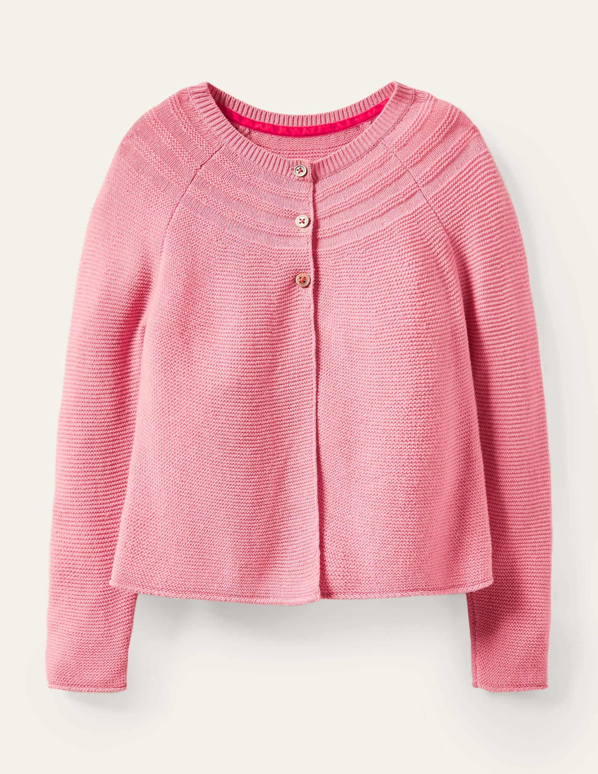 Cotton Cashmere Mix Cardigan-Formica Pink - Image 1