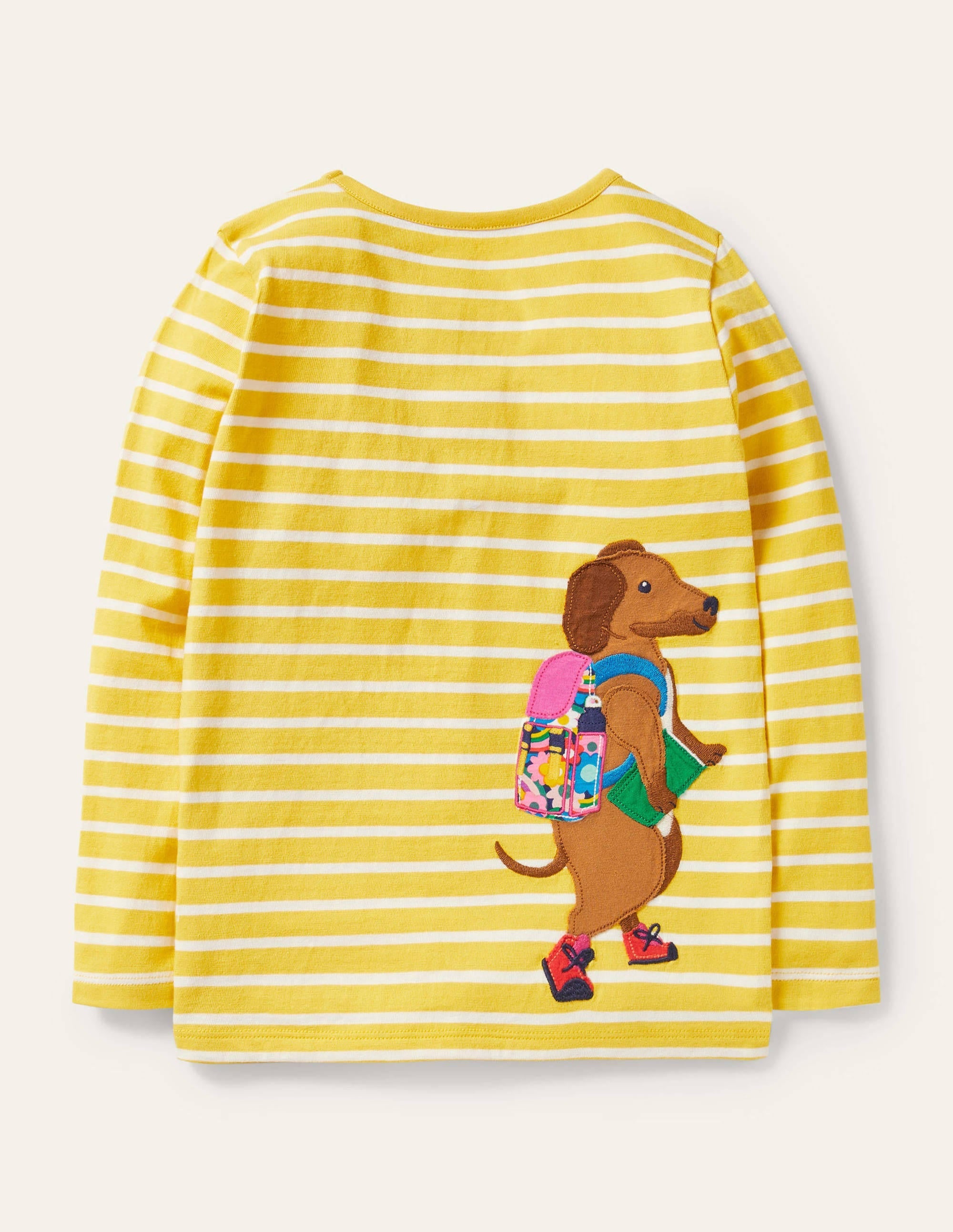 Front & Back T-shirt-Yellow/ Ivory Animals - Image 2