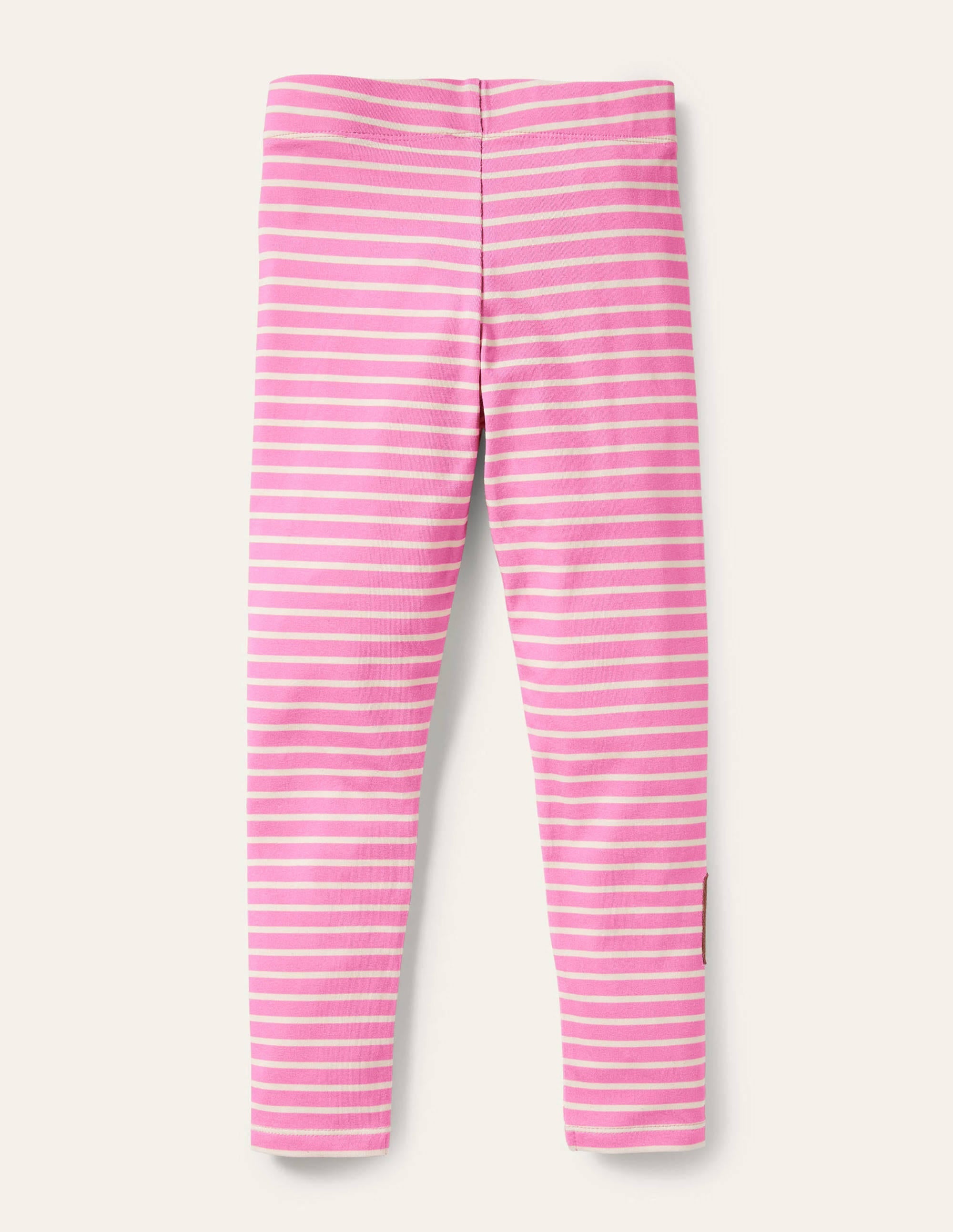 Fun Appliqué Leggings-Bright Petal Pink/Ivory Horses - Image 2