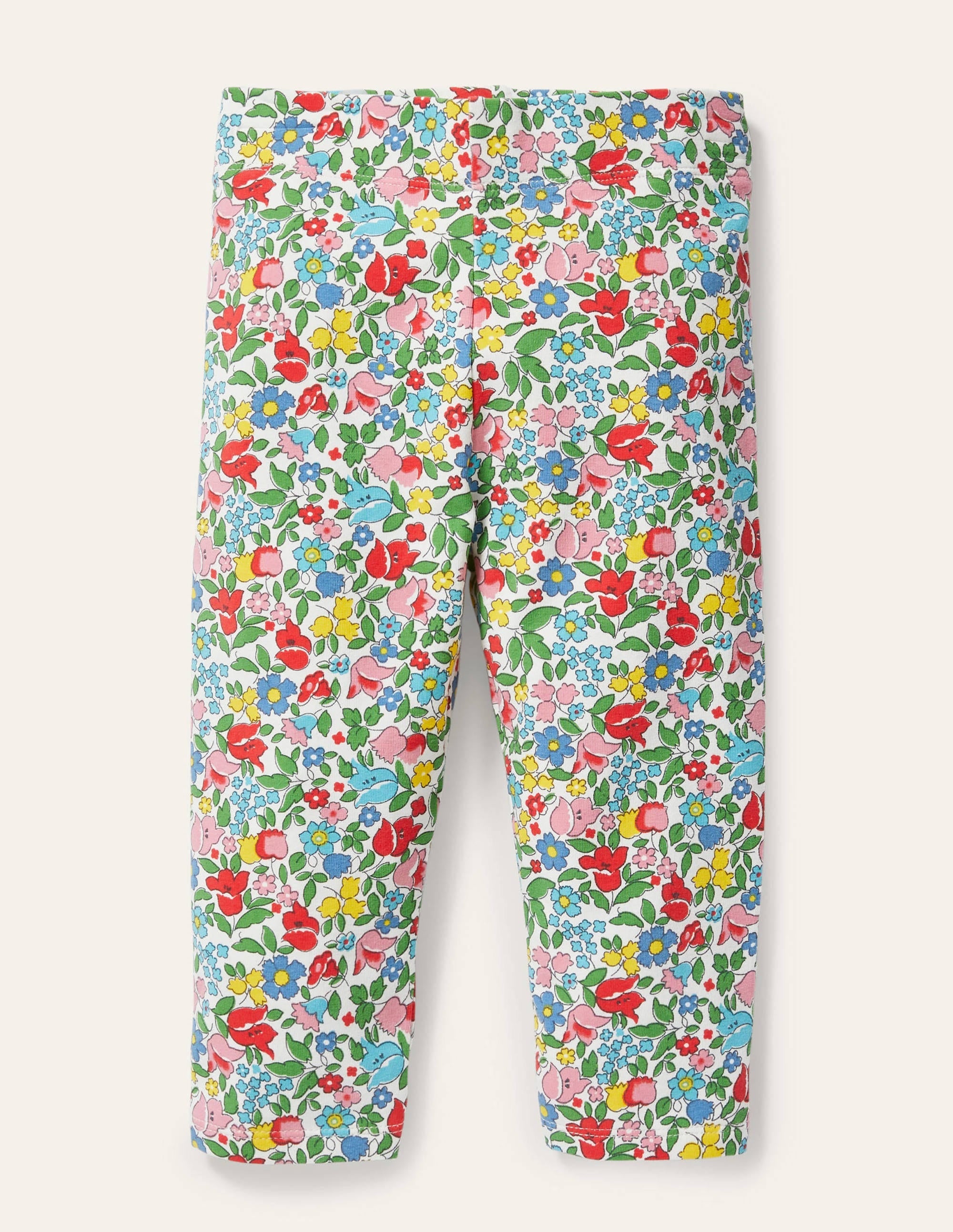 Fun Cropped Leggings-Multi Vintage Ditsy Floral - Image 1