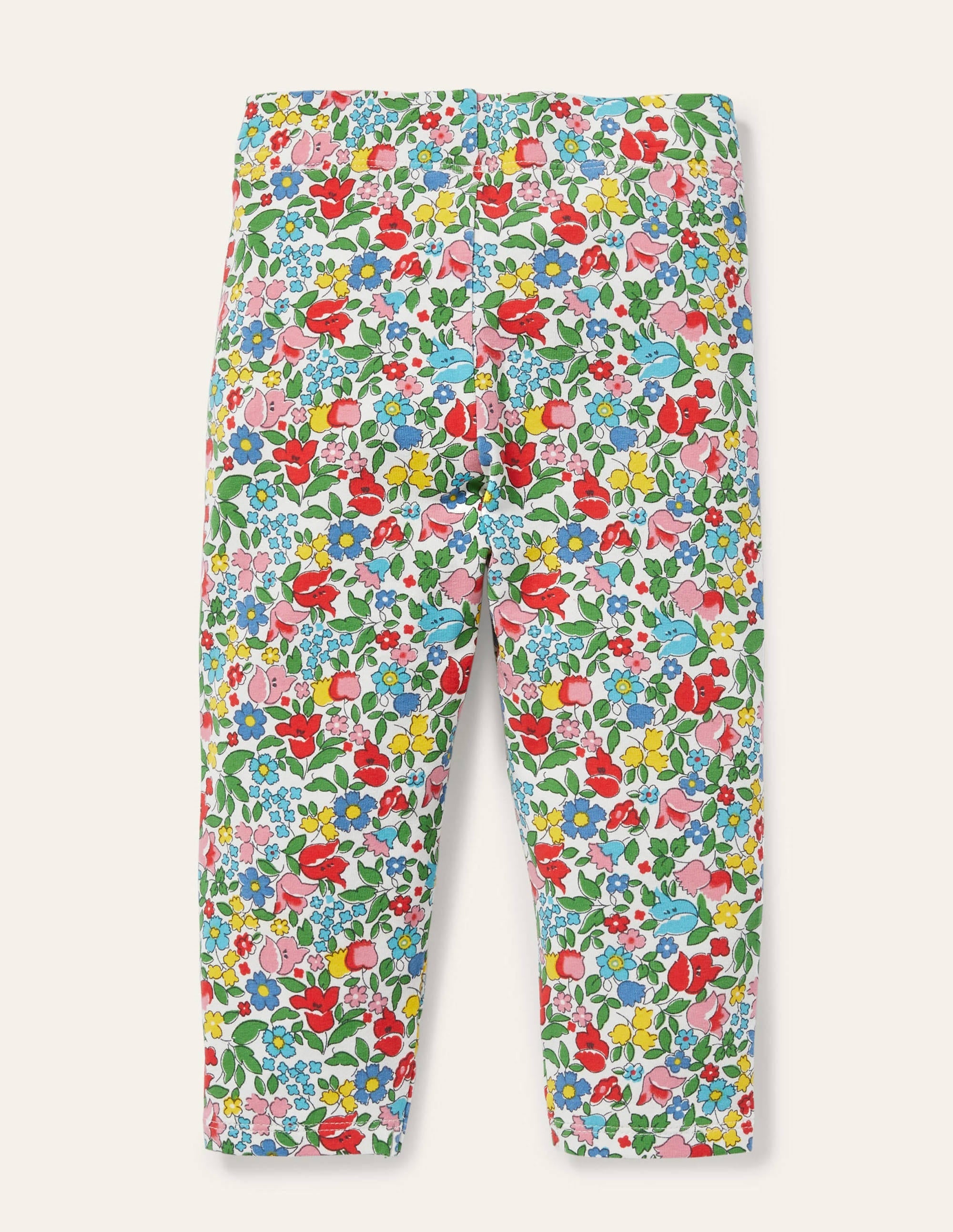 Fun Cropped Leggings-Multi Vintage Ditsy Floral - Image 2